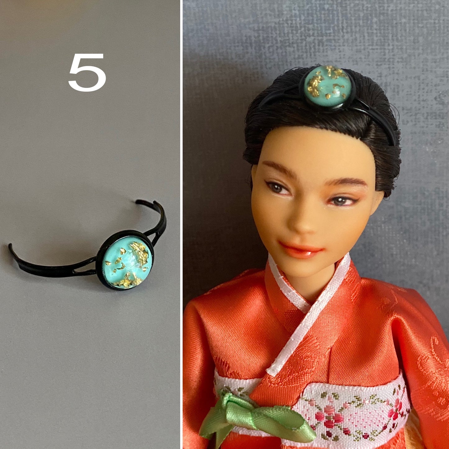 Doll Hanbok Hair Accessories for 12 inch doll - Bassi hair bands