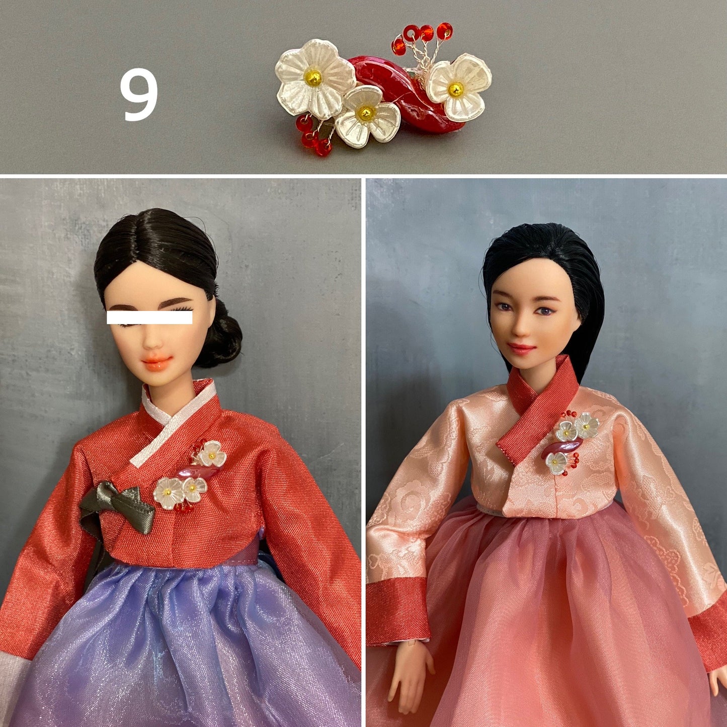 Accesorios para hanbok de muñecas/Decoración de prendas superiores