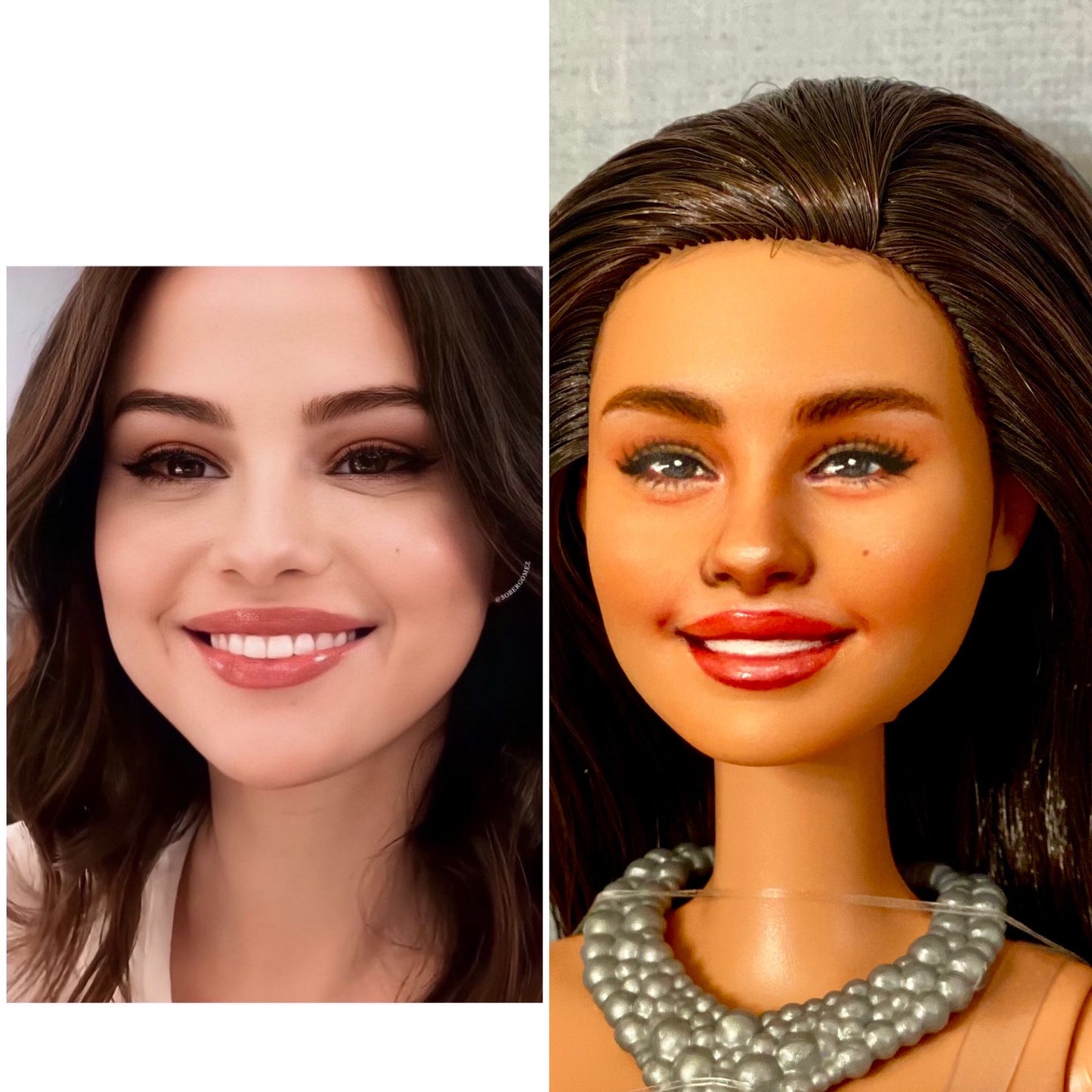 OOAK 12" face repainted doll.