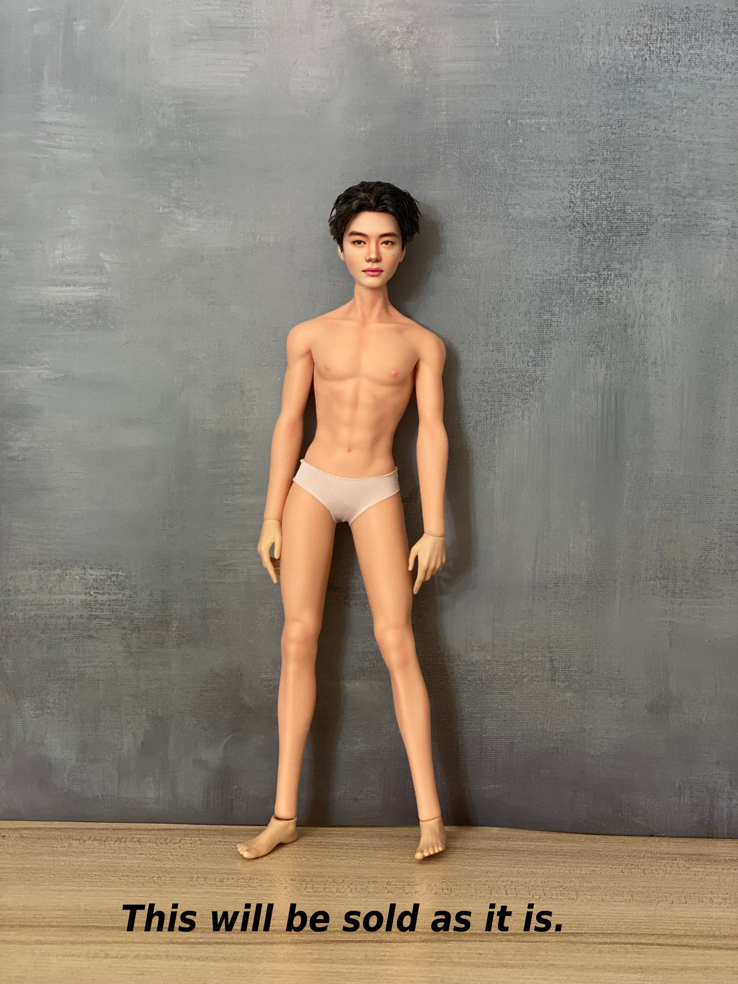 OOAK 12" male doll face repainted