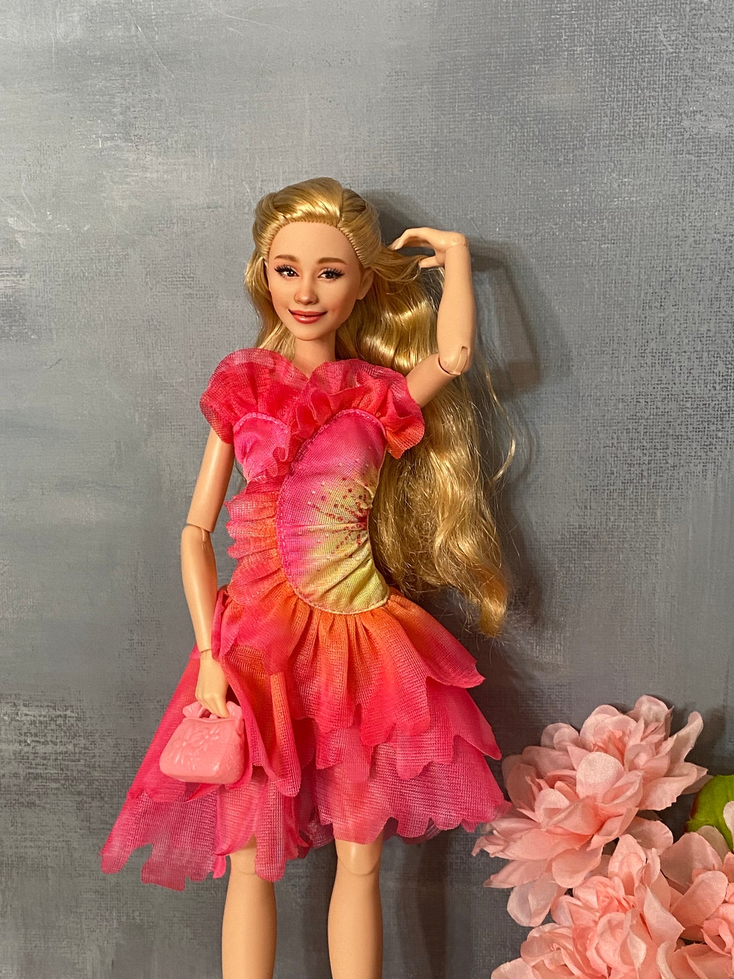 OOAK 12" face repainted doll.