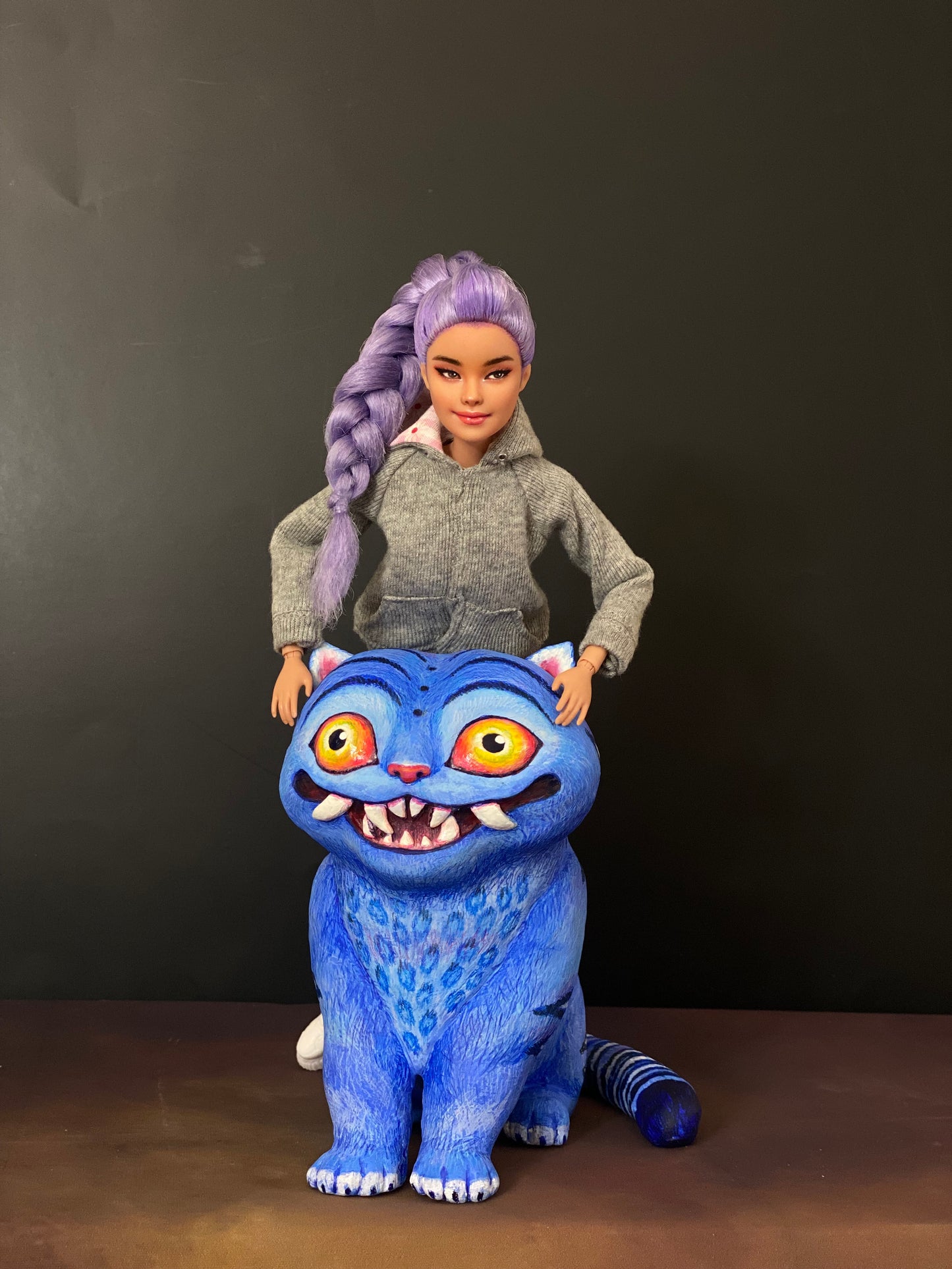 OOAK Tiger sculpture (Inspired from Kpop demon hunters)