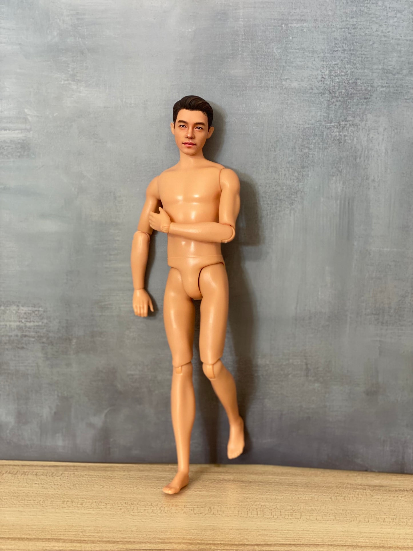 OOAK 12" male doll face repainted