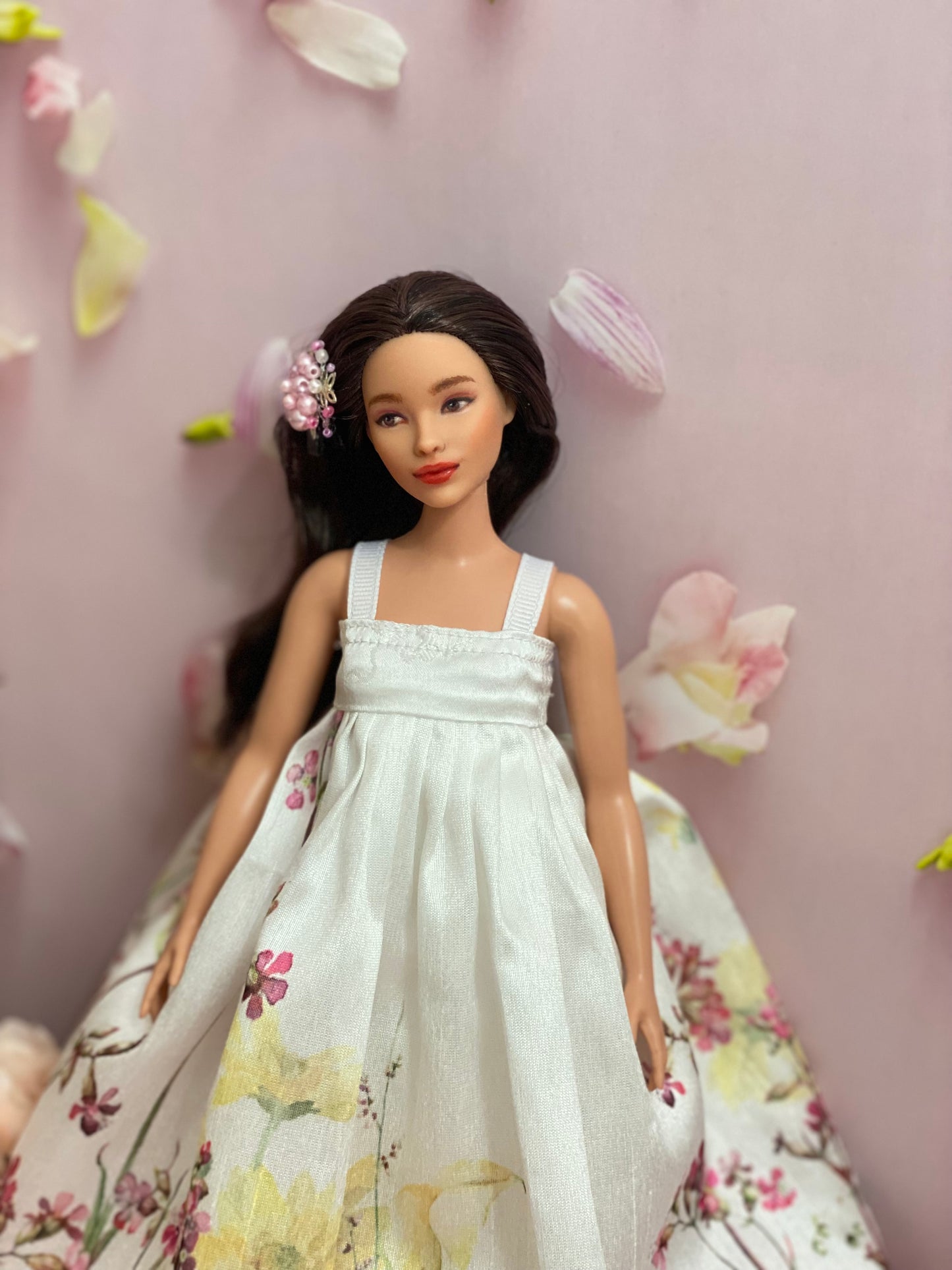 OOAK 12"(30cm) doll face repainting w/ articulated doll body