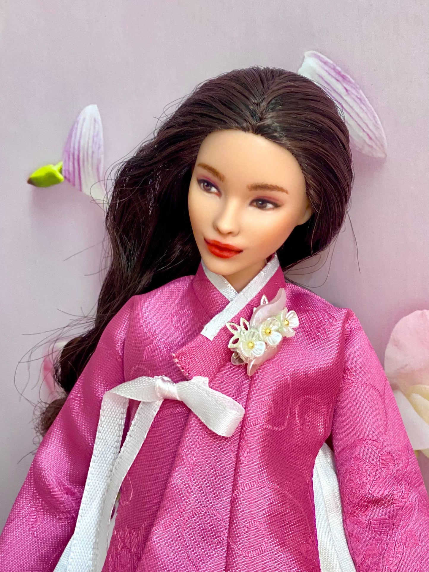 OOAK 12"(30cm) doll face repainting w/ articulated doll body