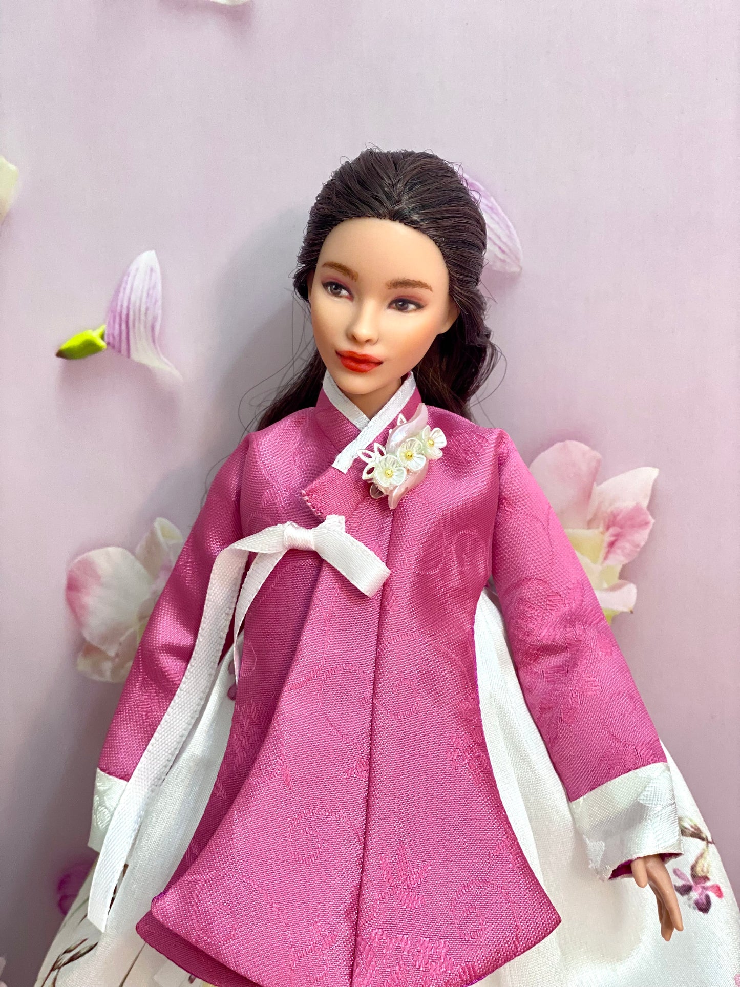 OOAK 12"(30cm) doll face repainting w/ articulated doll body