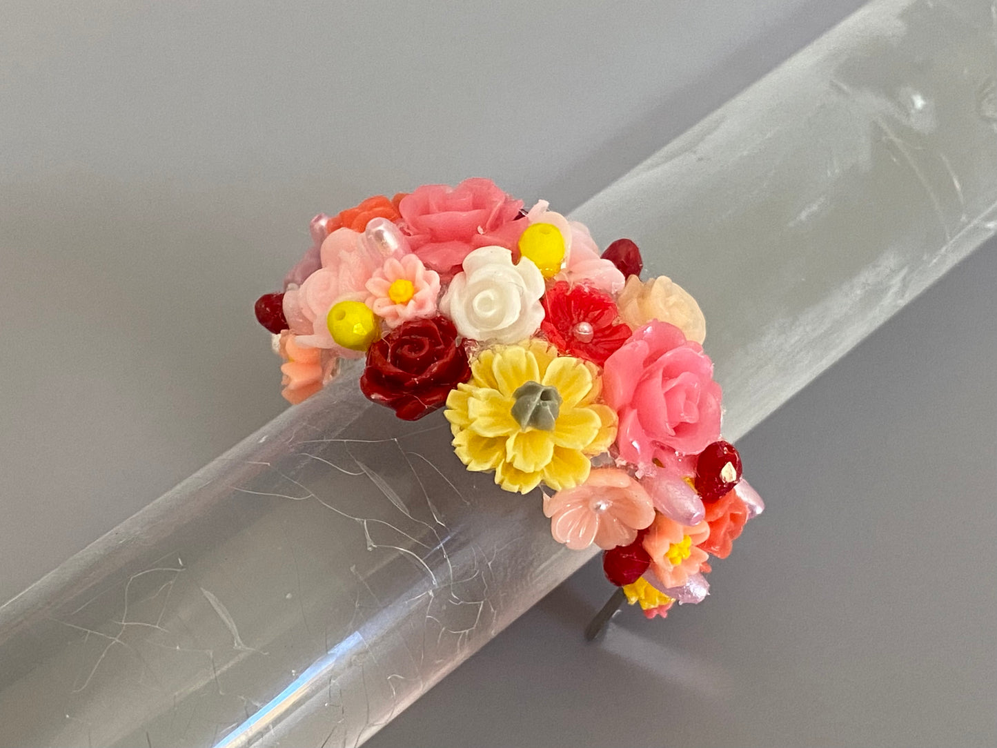 Doll Hanbok Hair Accessories for 12 inch doll - Flower hair band