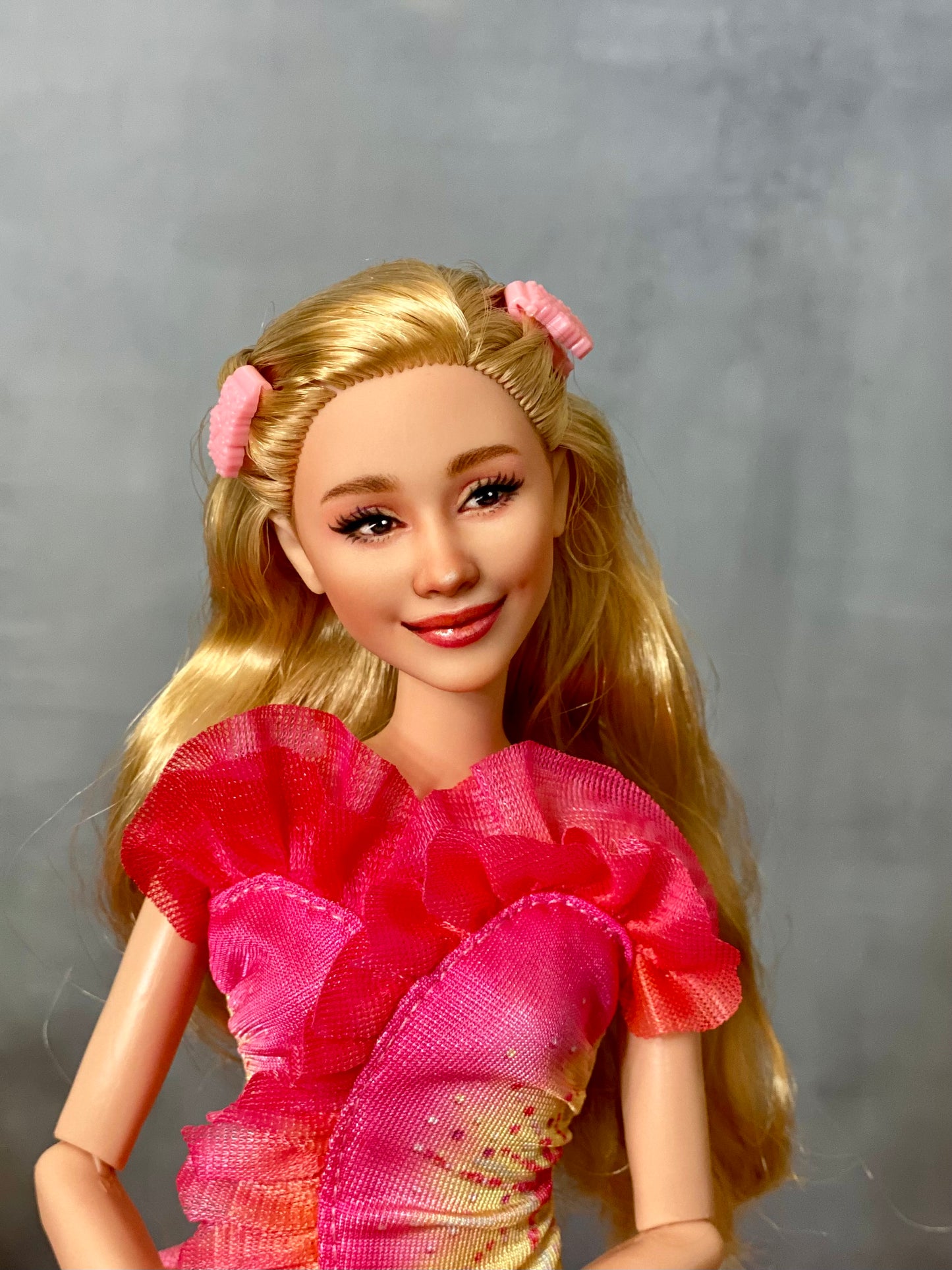 OOAK 12" face repainted doll.