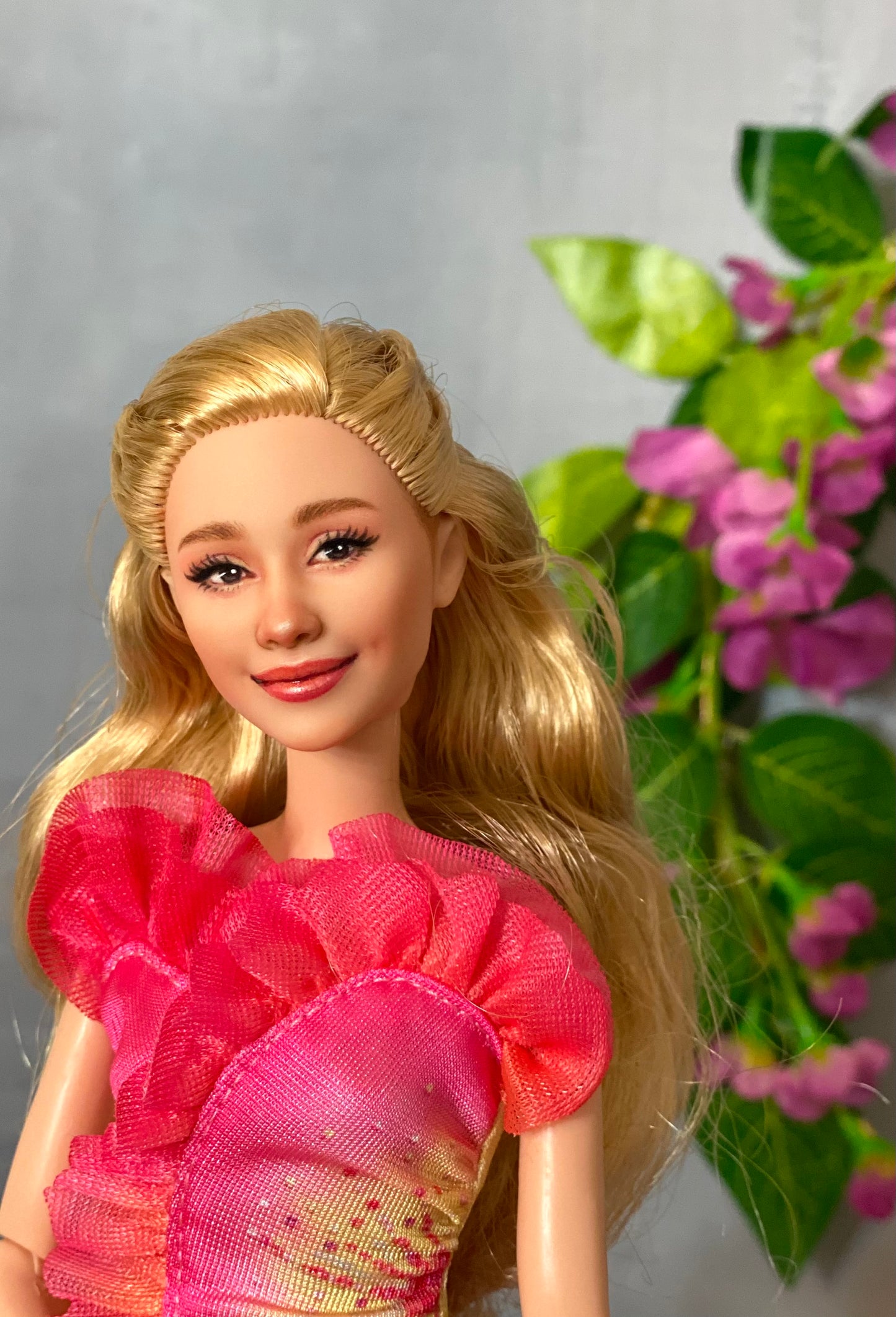 OOAK 12" face repainted doll.