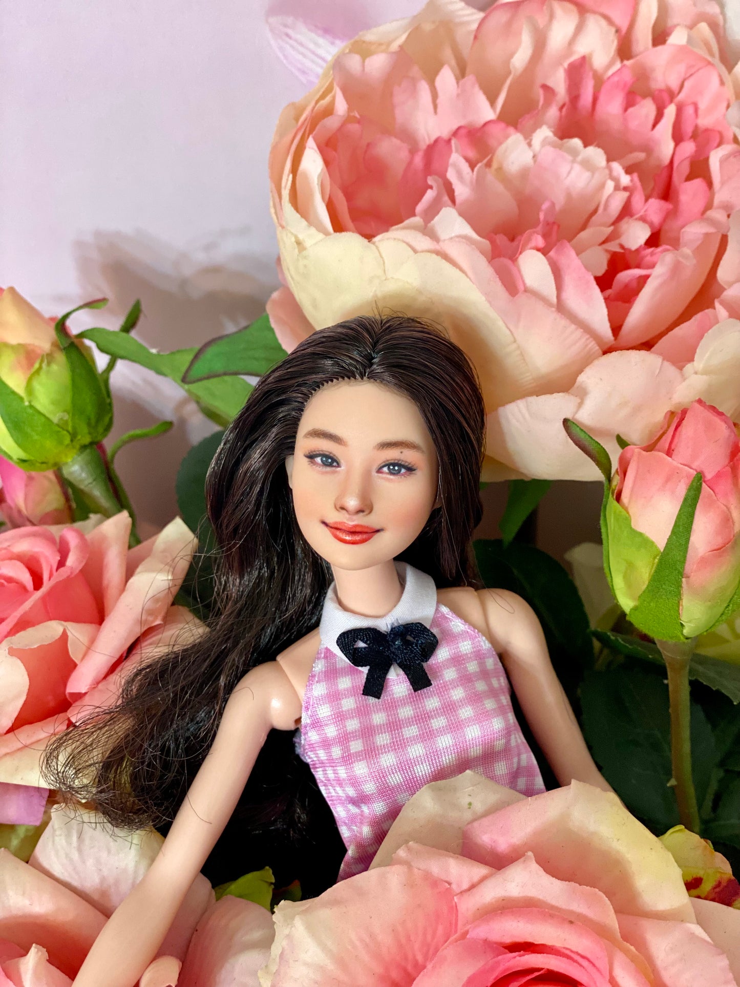 OOAK 12" face repainted doll.