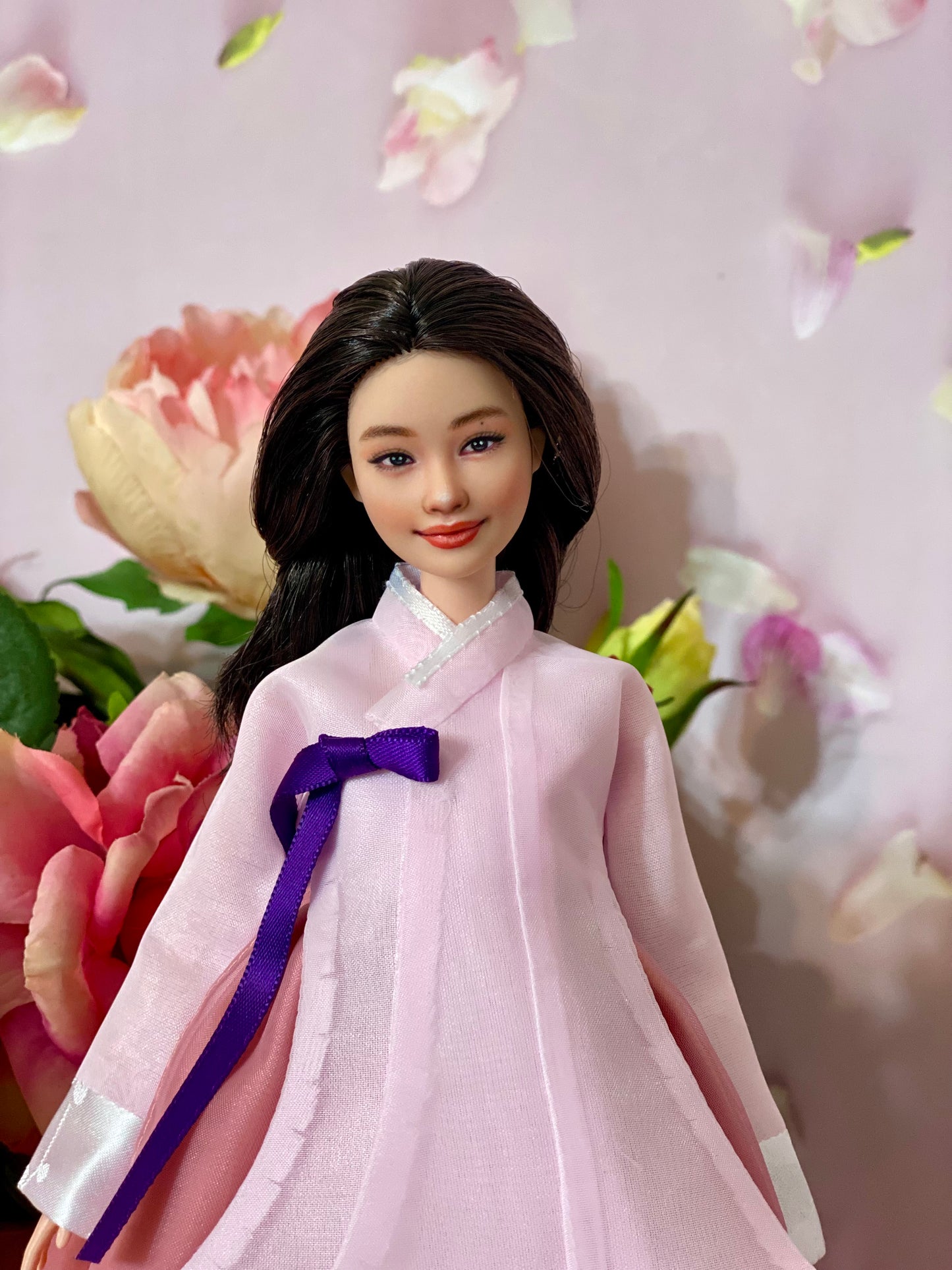 OOAK 12" face repainted doll.