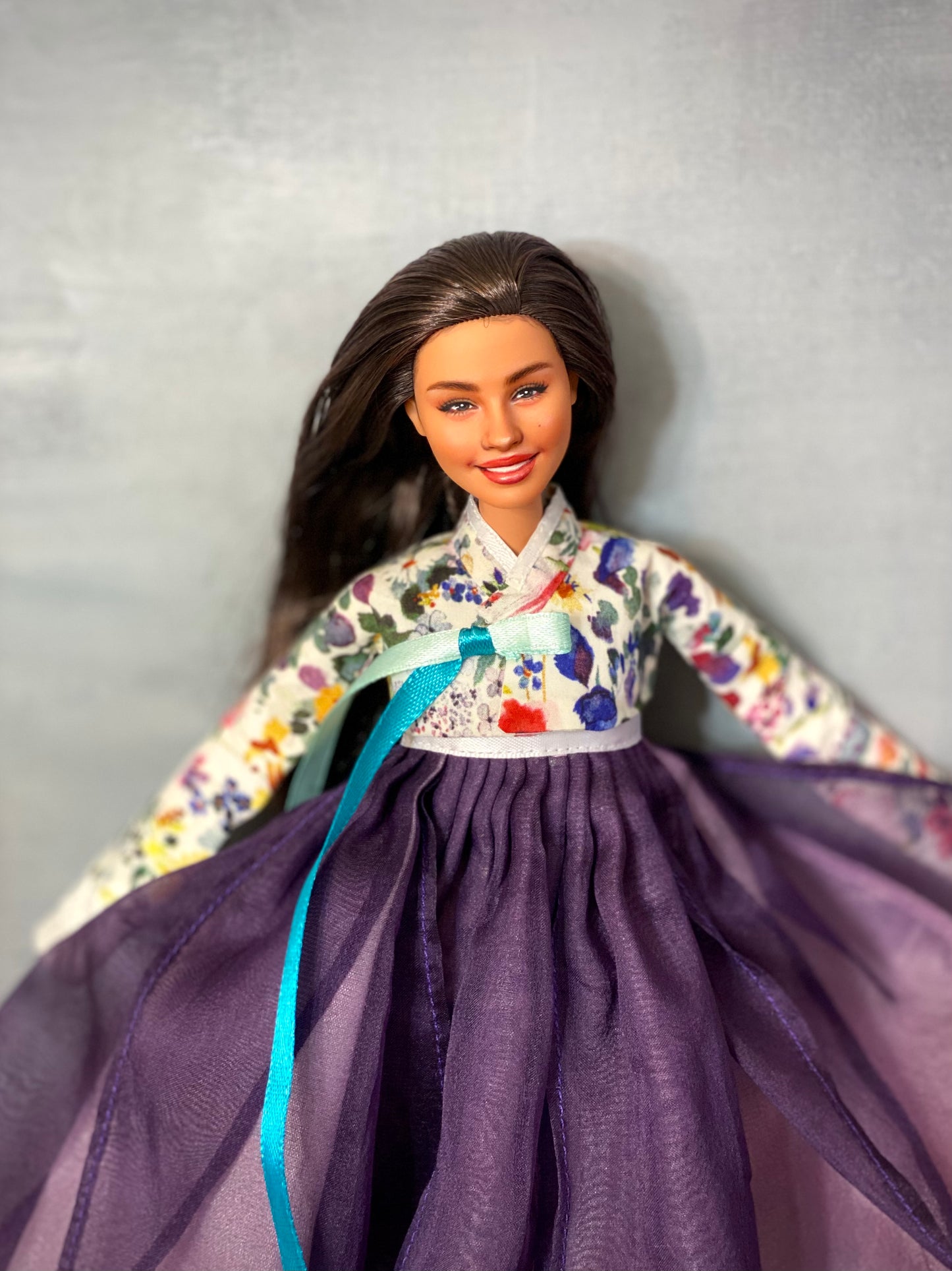 OOAK 12" face repainted doll.