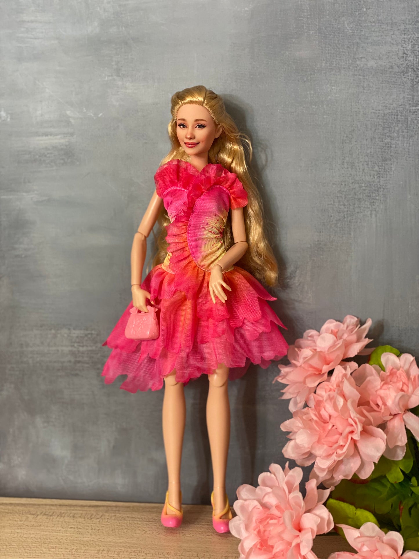 OOAK 12" face repainted doll.