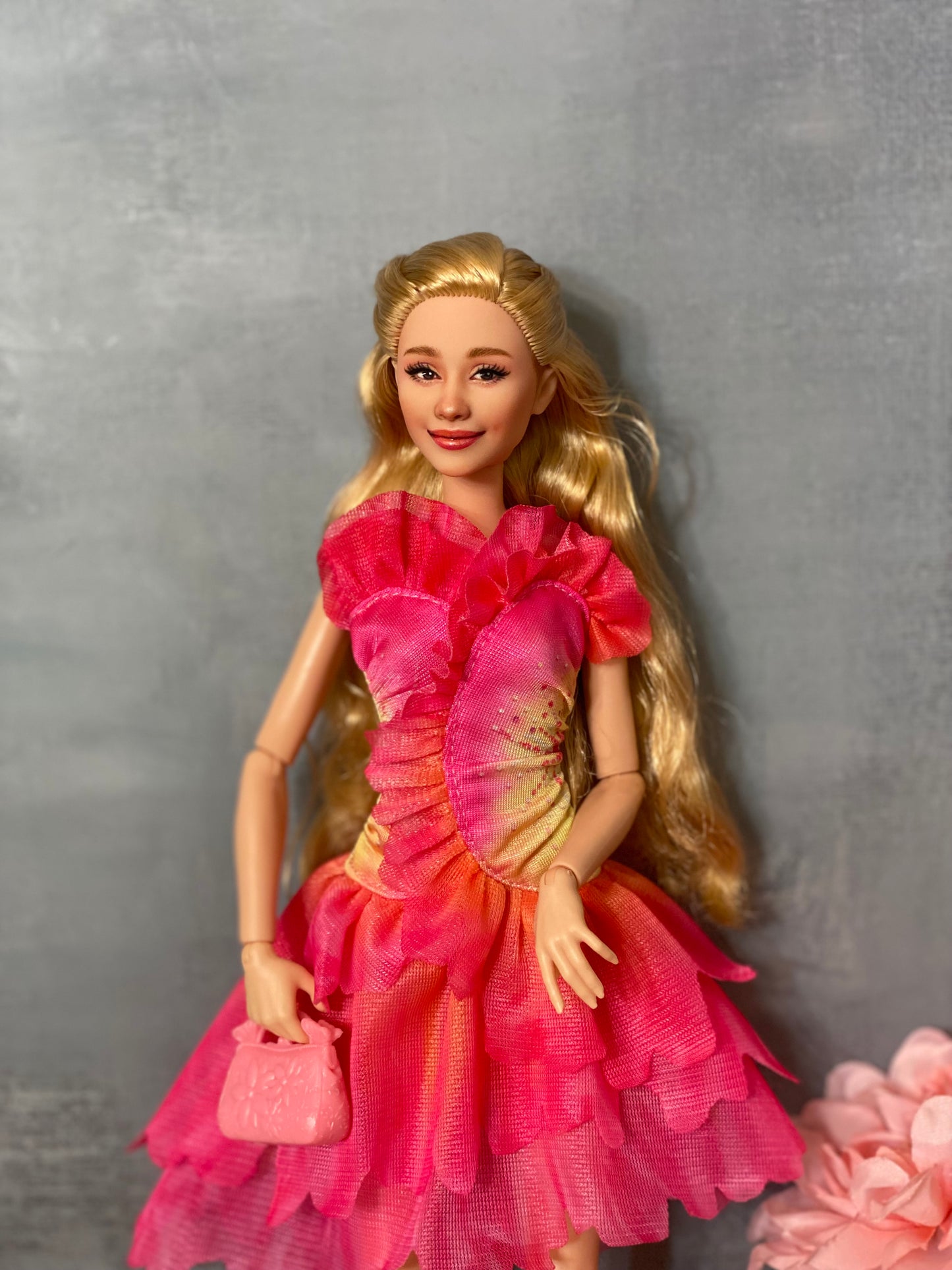 OOAK 12" face repainted doll.