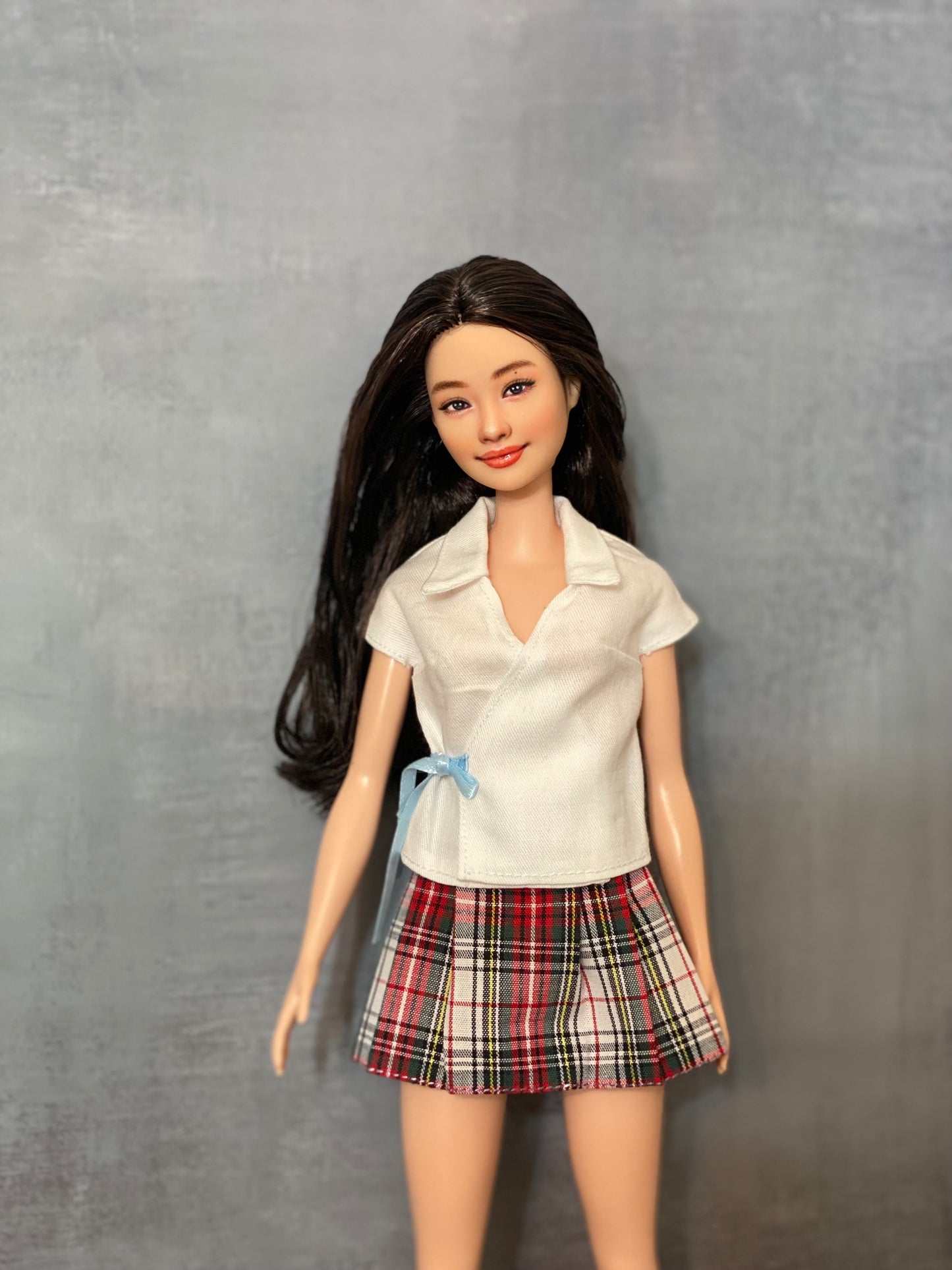 OOAK 12" face repainted doll.