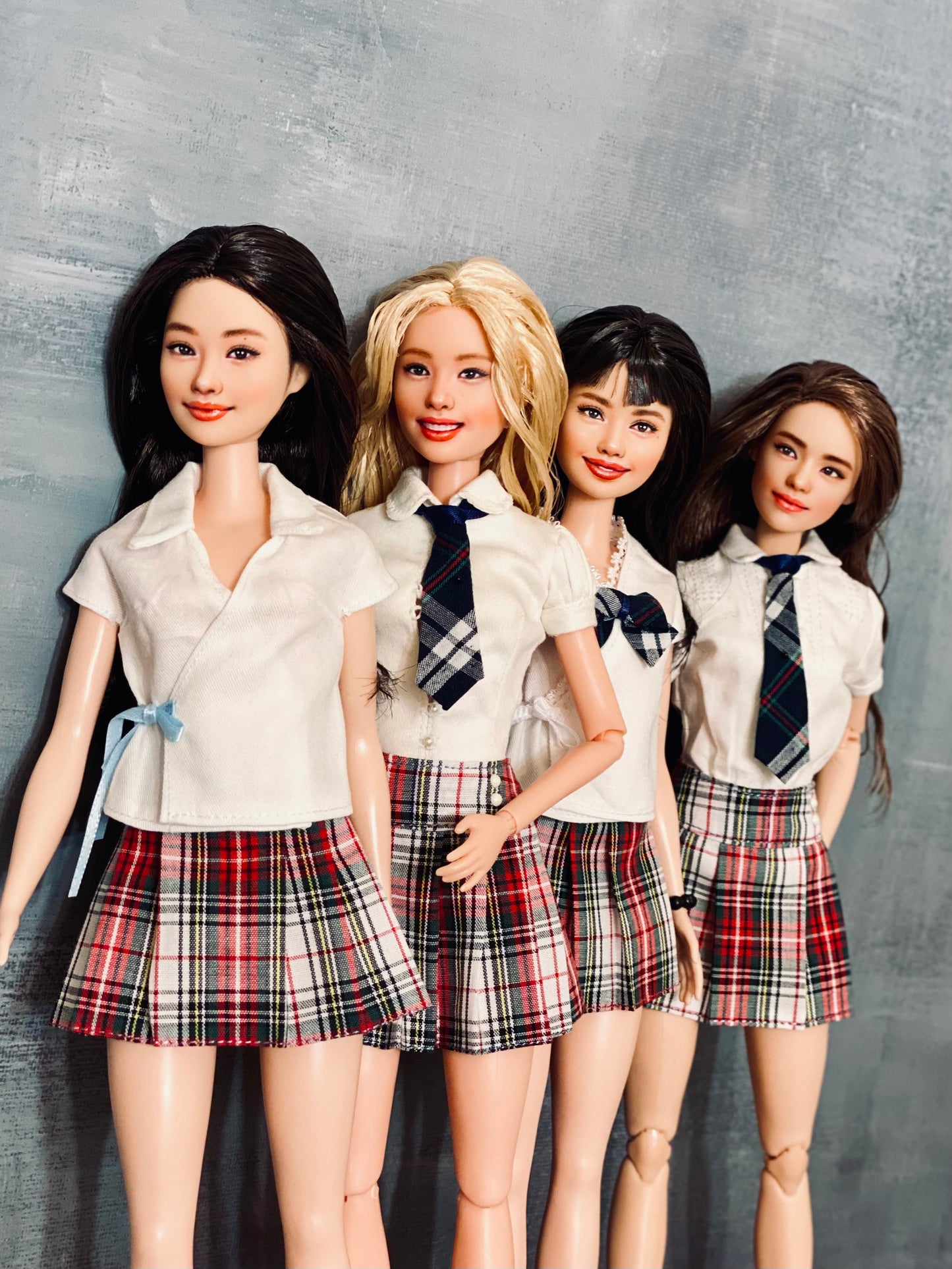OOAK 12" face repainted doll.