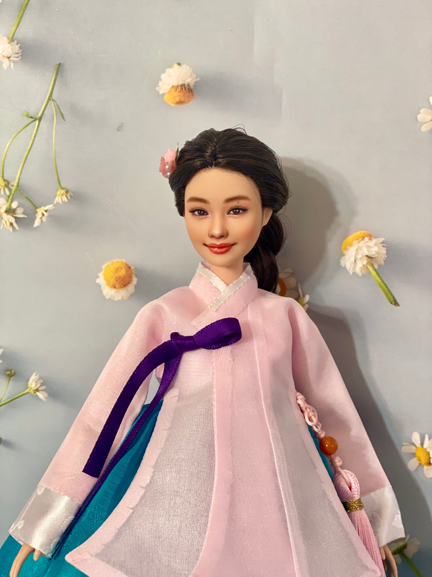 OOAK 12" face repainted doll.