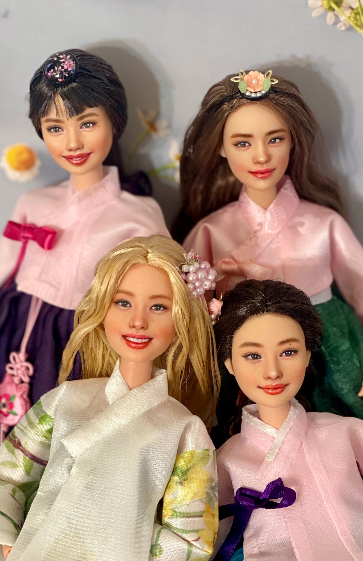 OOAK 12" face repainted doll.