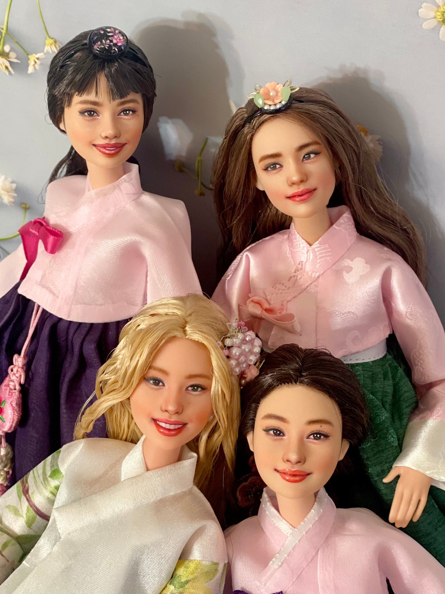 OOAK 12" face repainted doll.