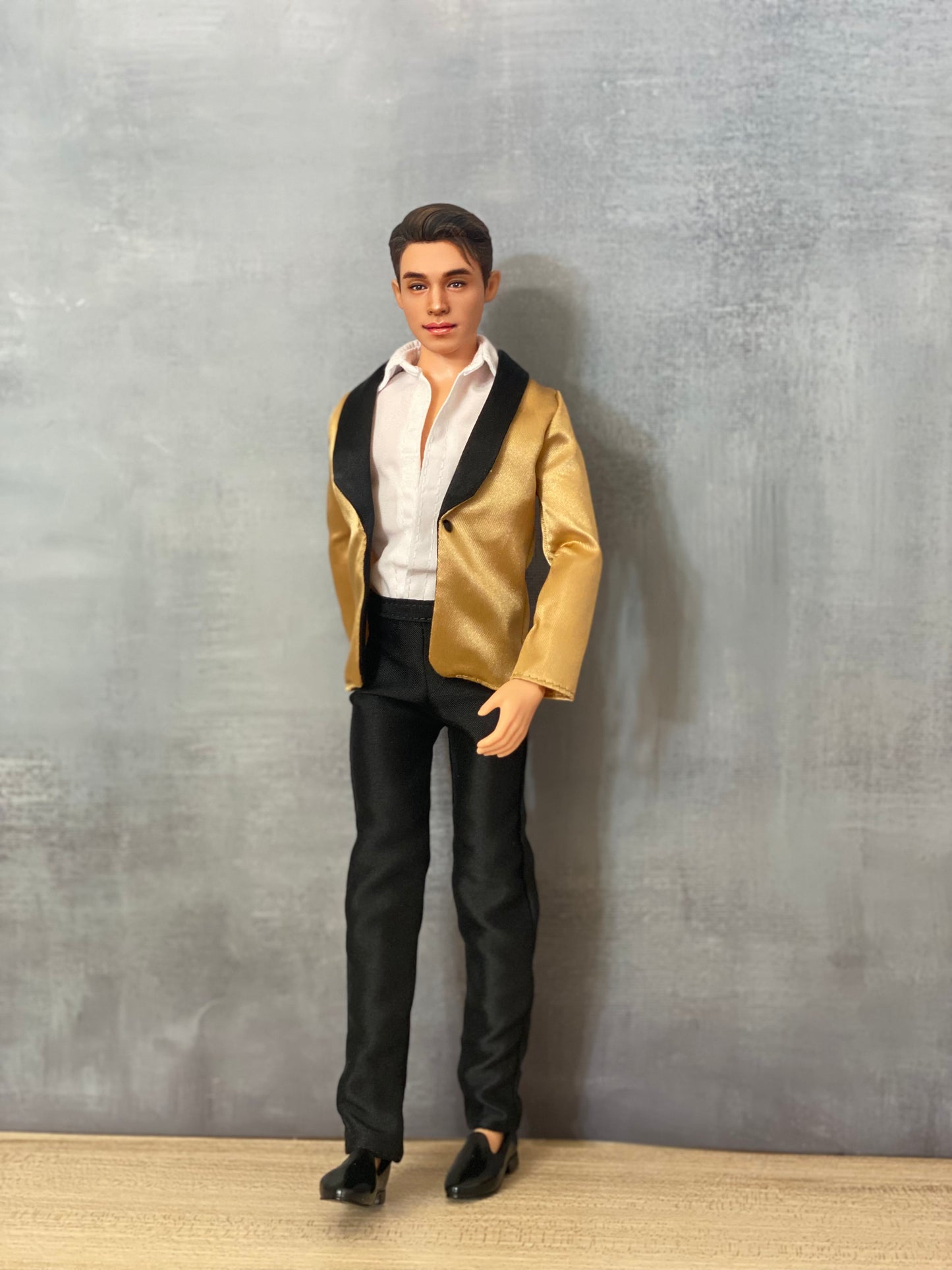 OOAK 12" male doll face repainted