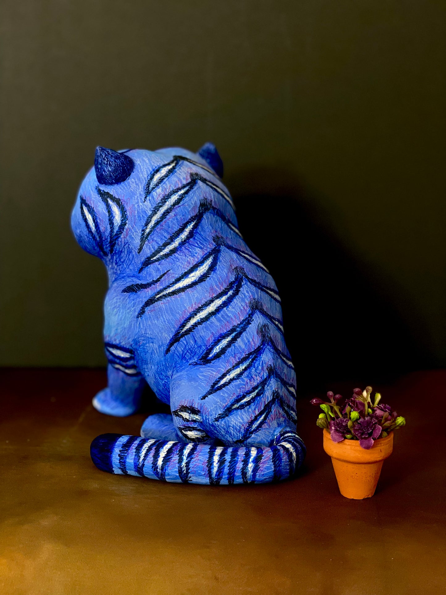 OOAK Tiger sculpture (Inspired from Kpop demon hunters)