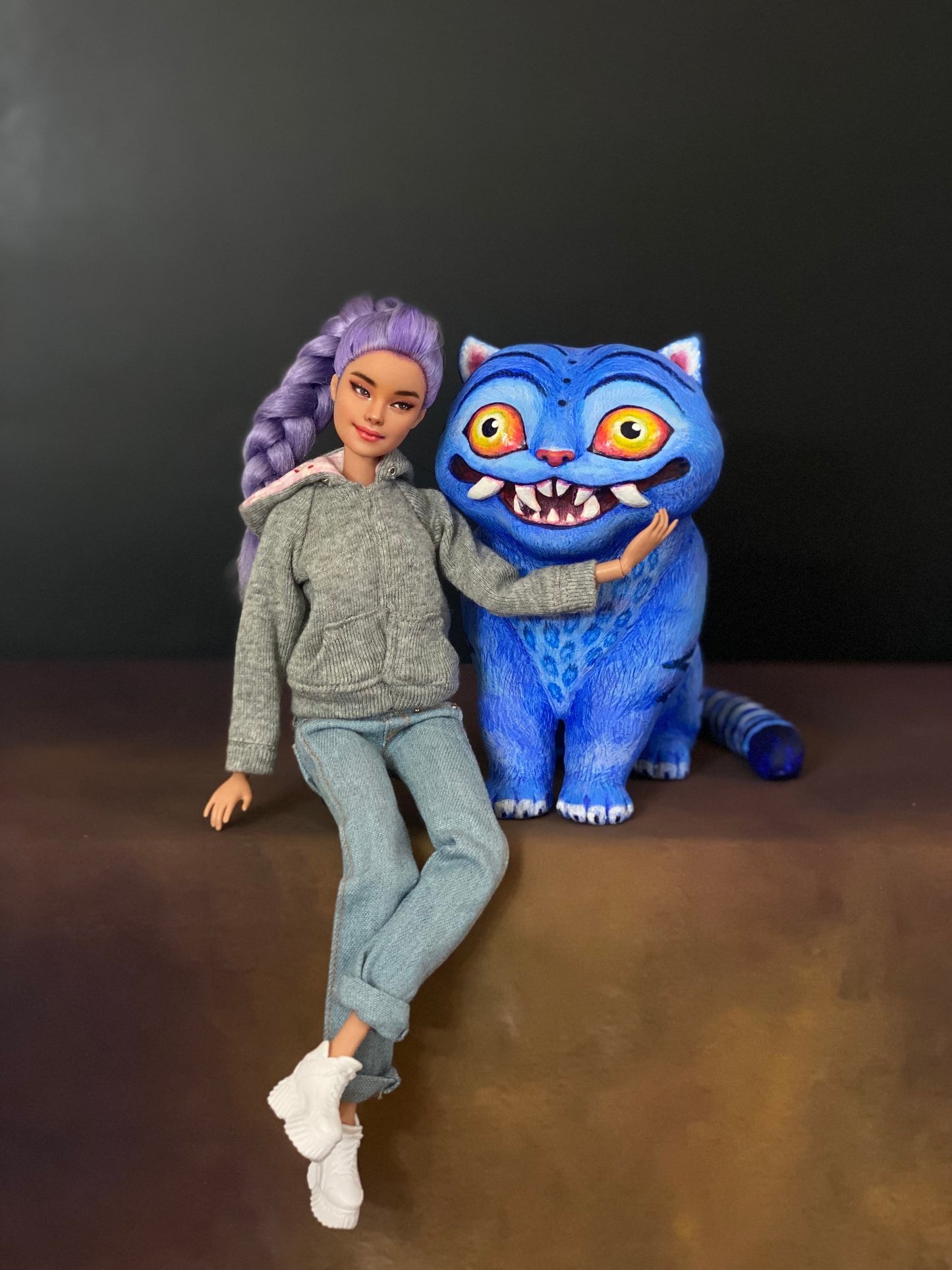 OOAK Tiger sculpture (Inspired from Kpop demon hunters)