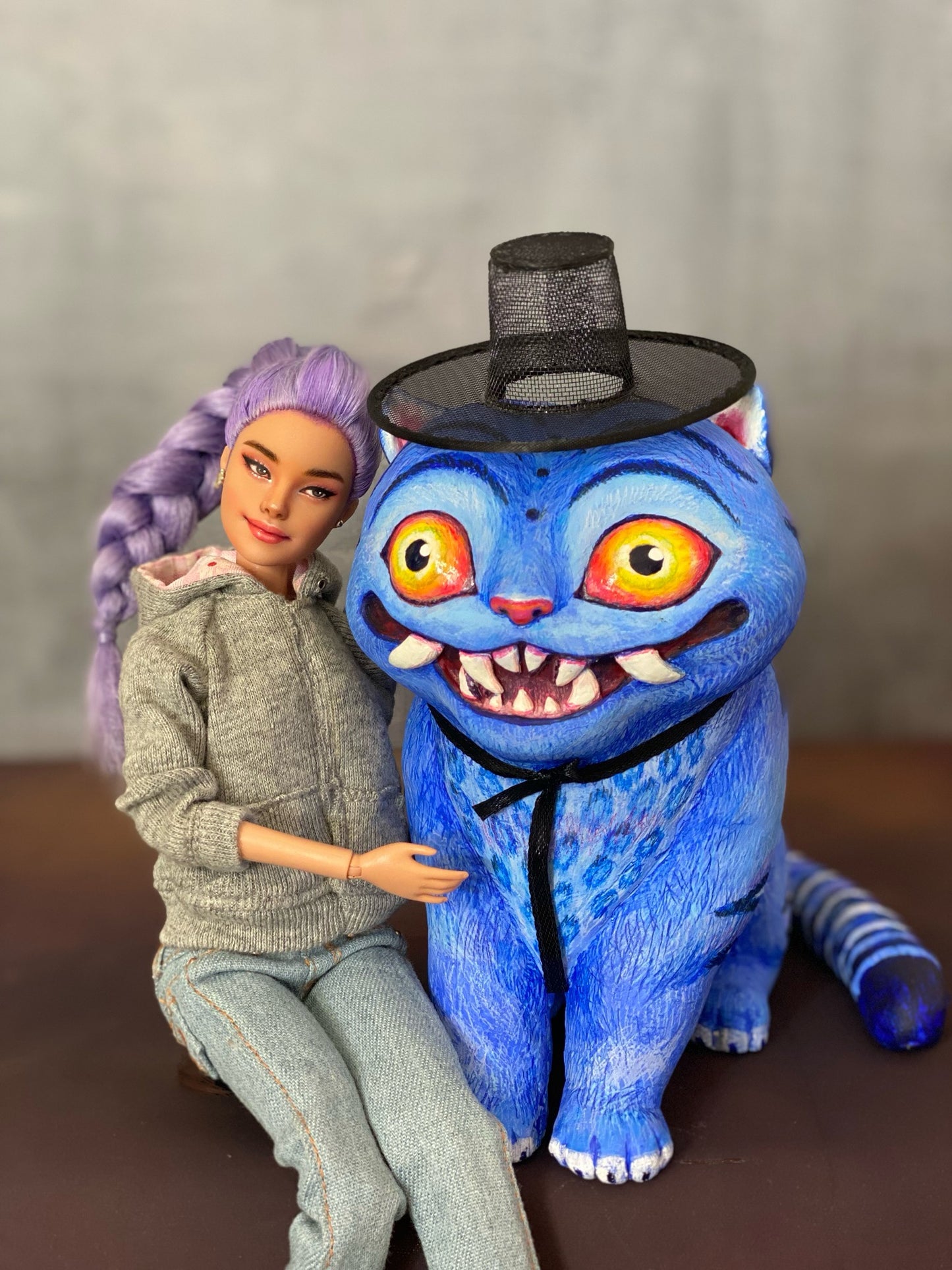 OOAK Tiger sculpture (Inspired from Kpop demon hunters)