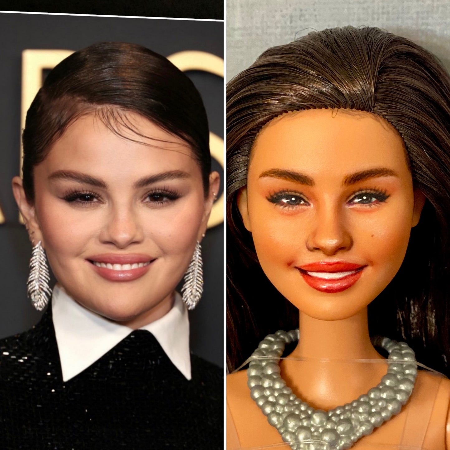 OOAK 12" face repainted doll.