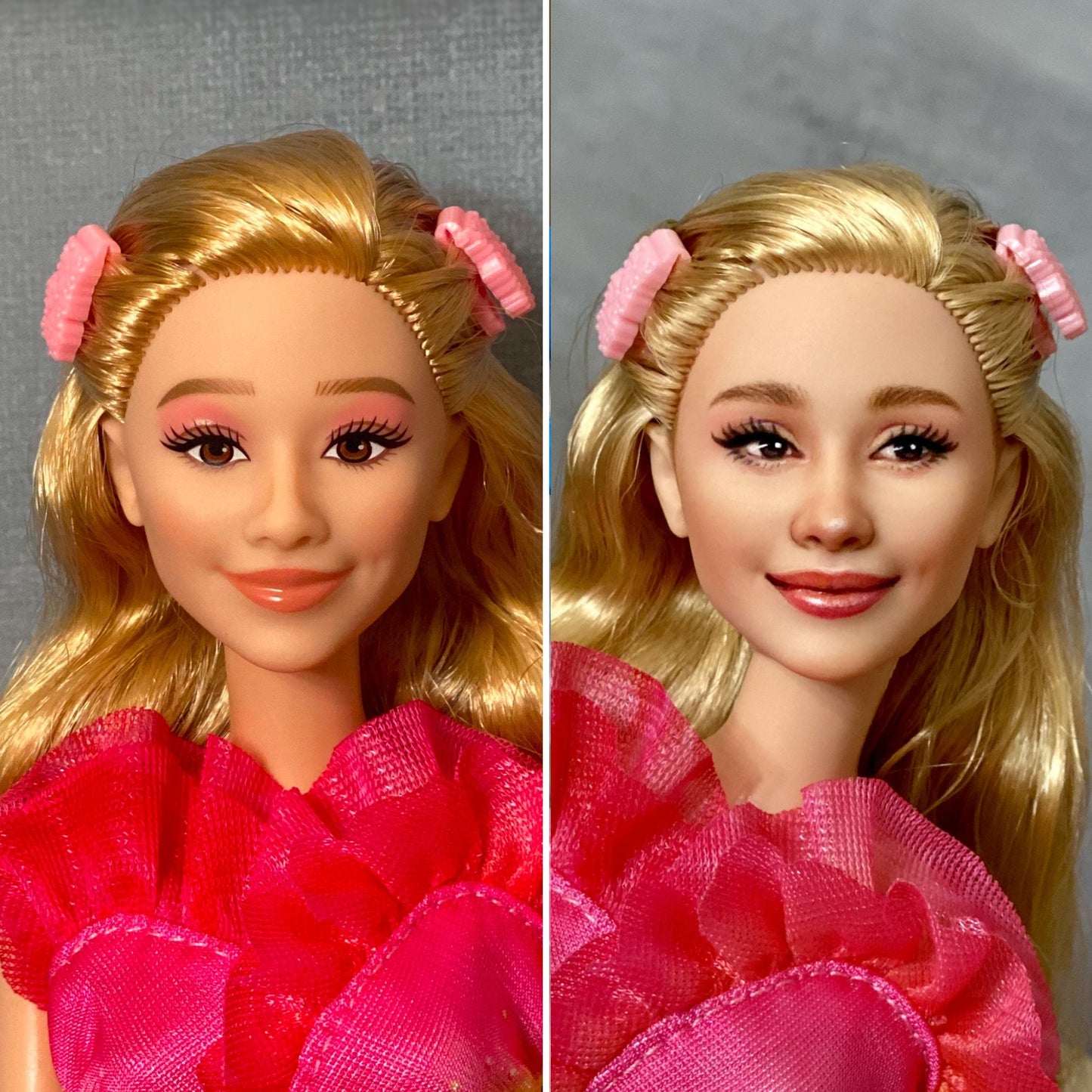 OOAK 12" face repainted doll.