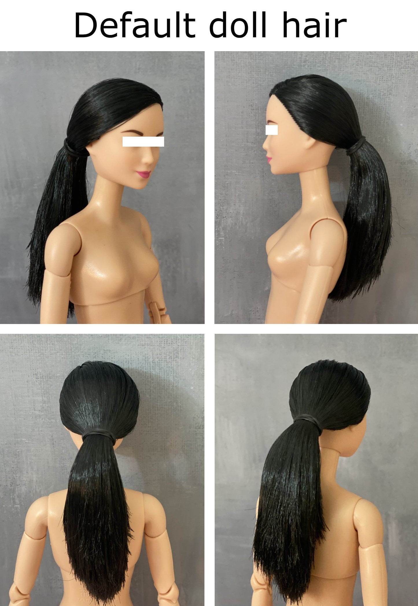 Cara de muñeca repintada de 12" (30 cm) con cuerpo de muñeca articulado