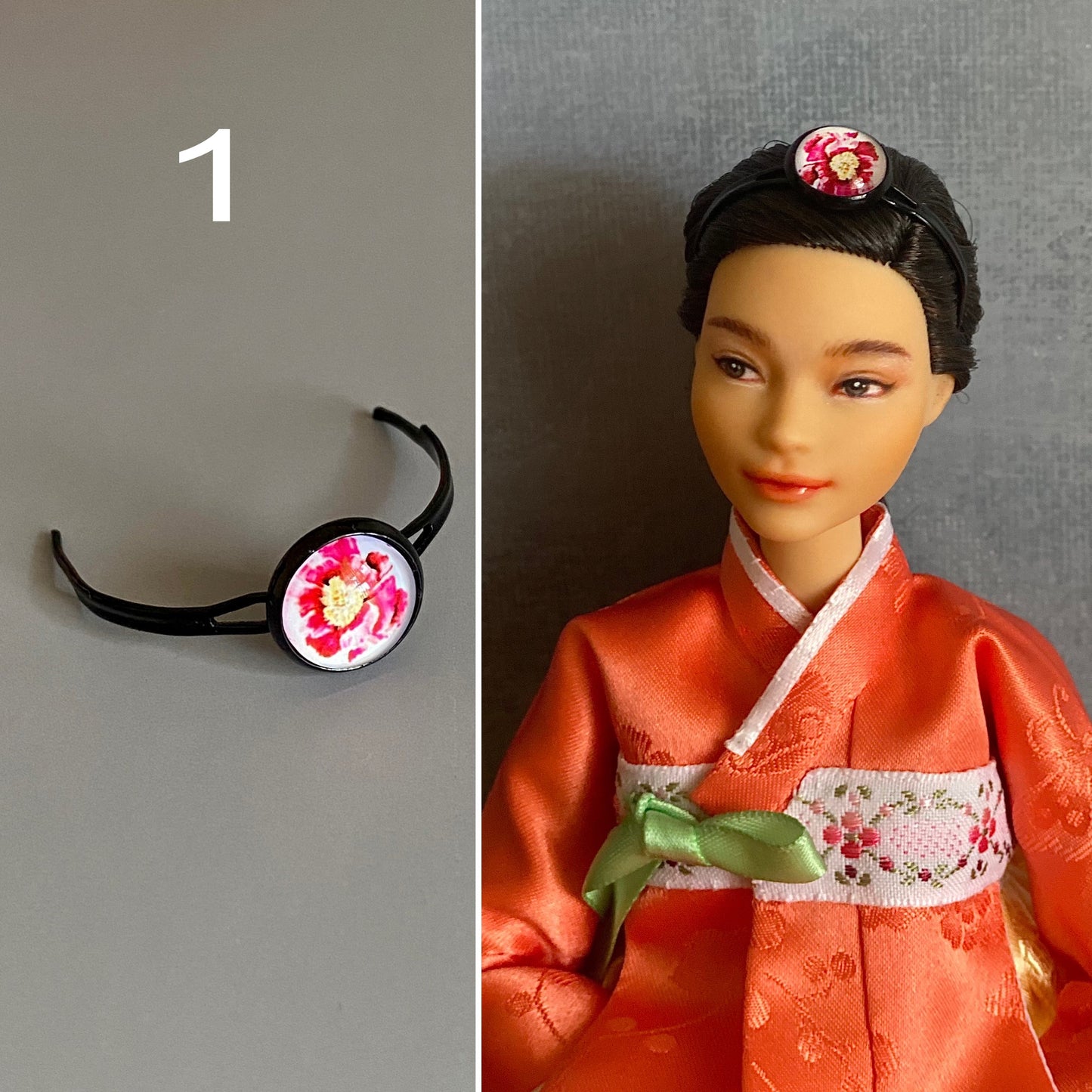 Doll Hanbok Hair Accessories for 12 inch doll - Bassi hair bands