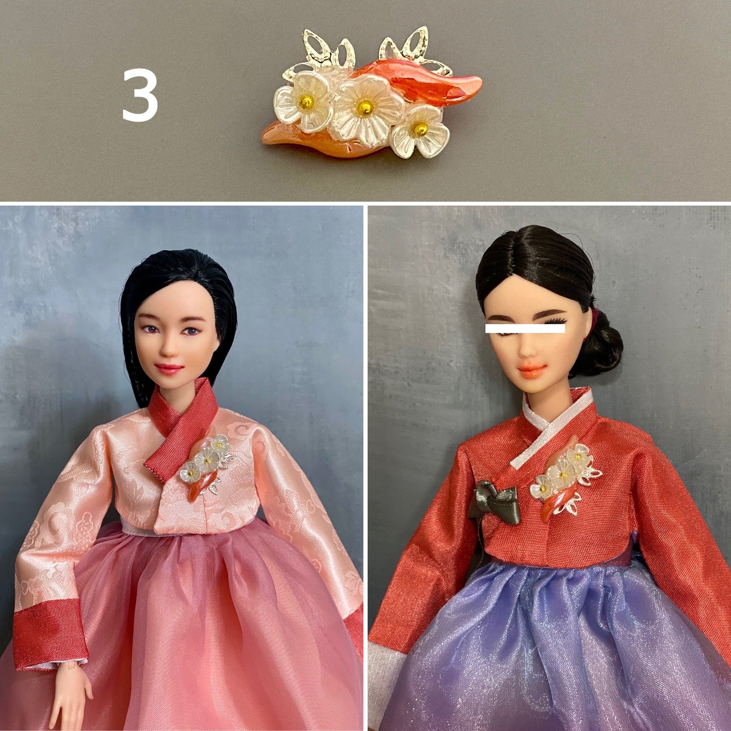 Doll Hanbok Accessories/ Upper garment deco