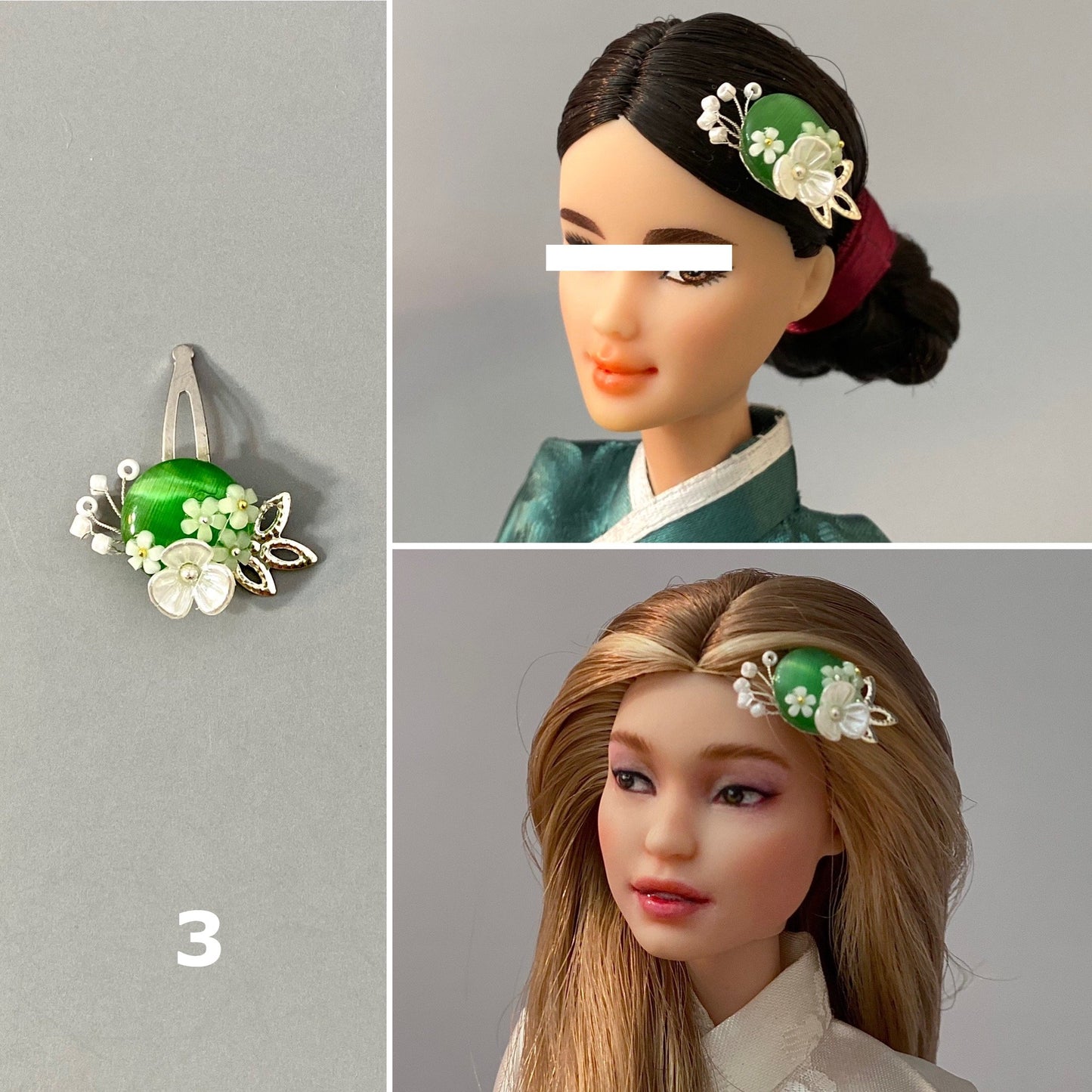 Doll Hanbok Hair Accessories -Rainbow