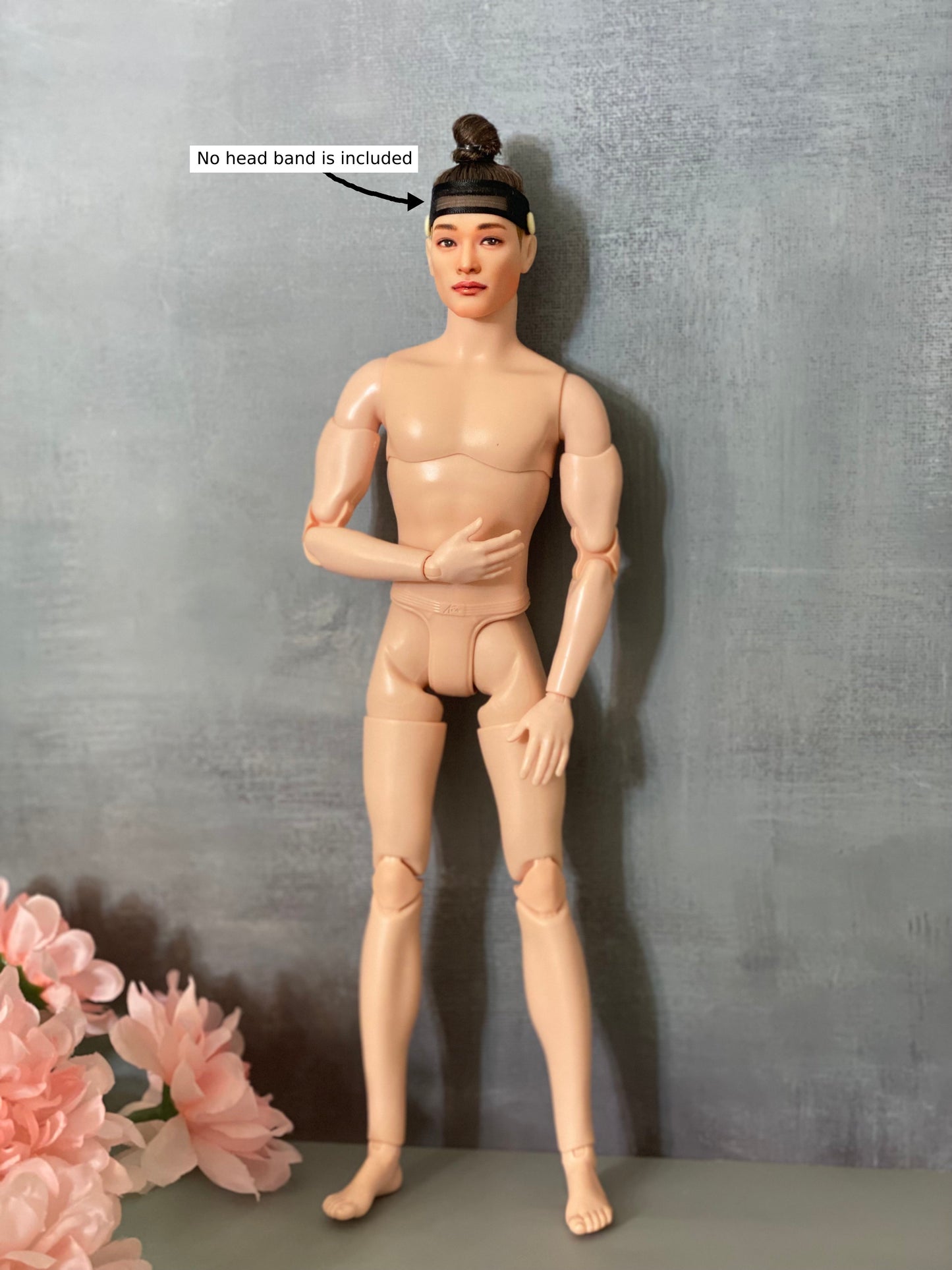 12" male doll face repainting & original body included- Asian(Rowoon's face), Made to order