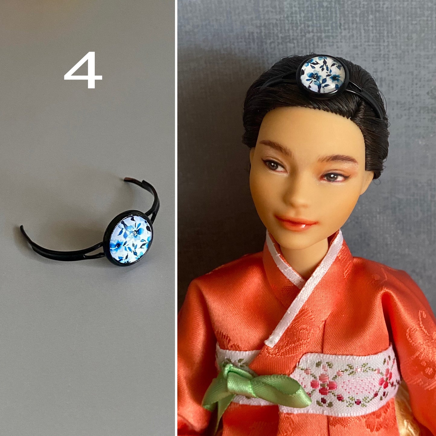 Doll Hanbok Hair Accessories for 12 inch doll - Bassi hair bands