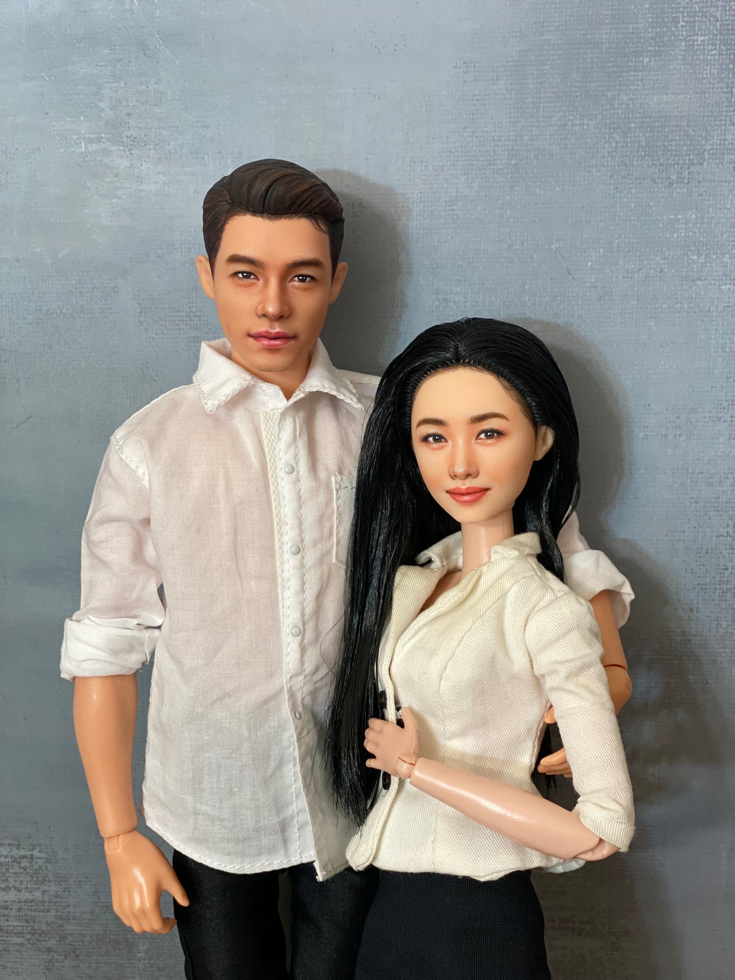 OOAK 12" female doll face repainted