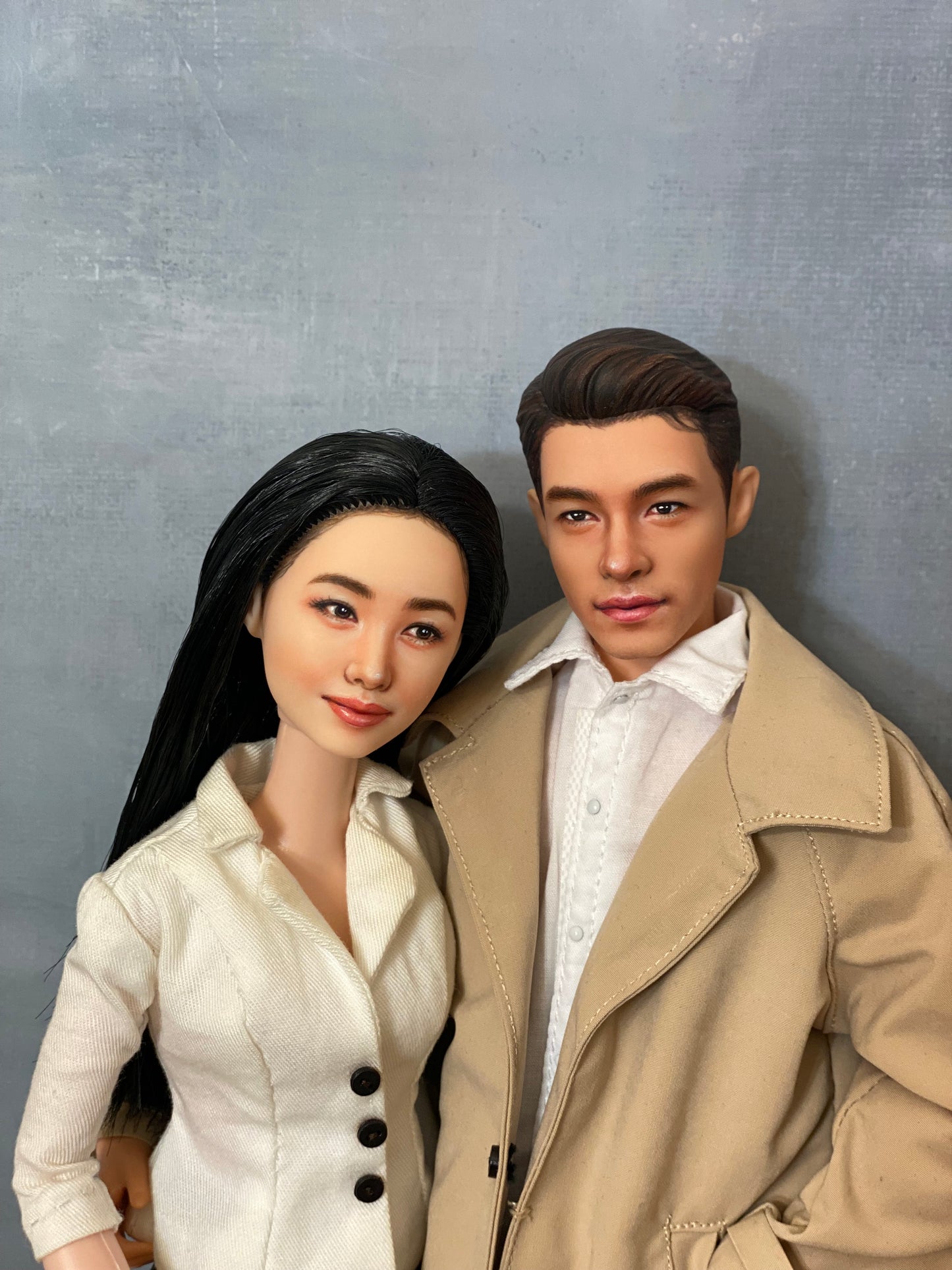 OOAK 12" female doll face repainted