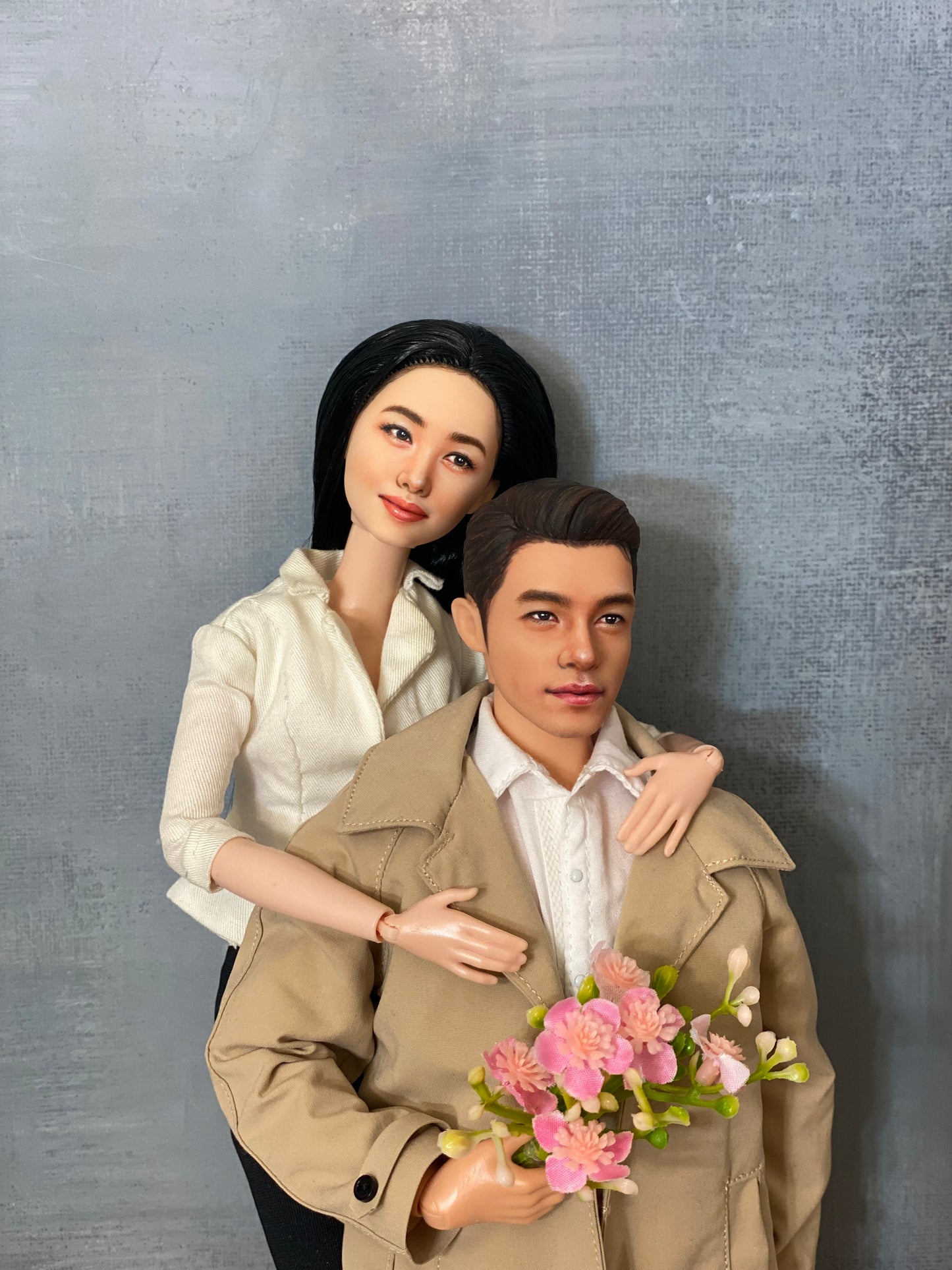 OOAK 12" female doll face repainted