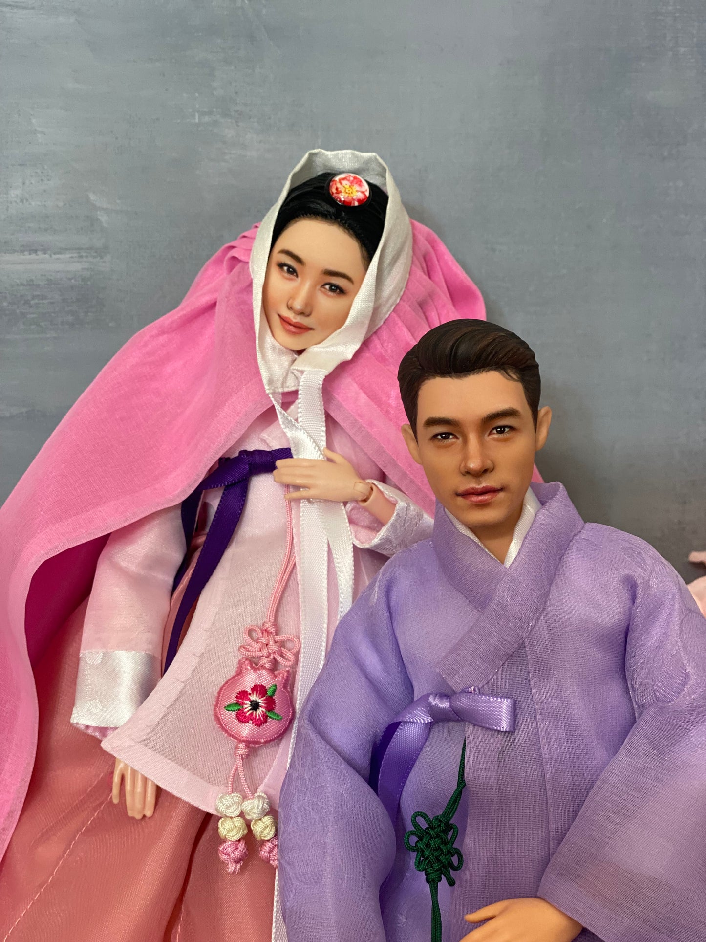 OOAK 12" female doll face repainted