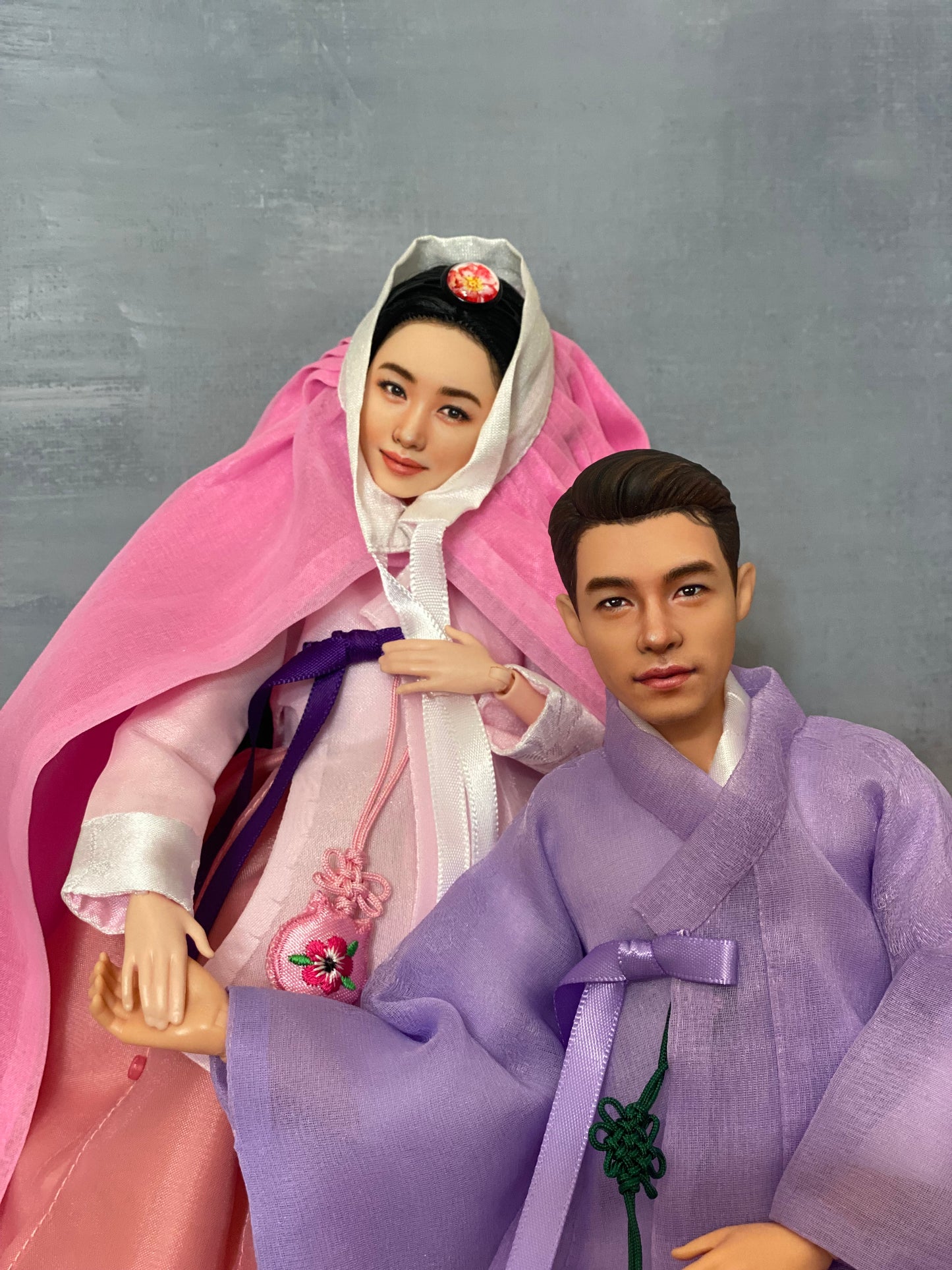 OOAK 12" male doll face repainted