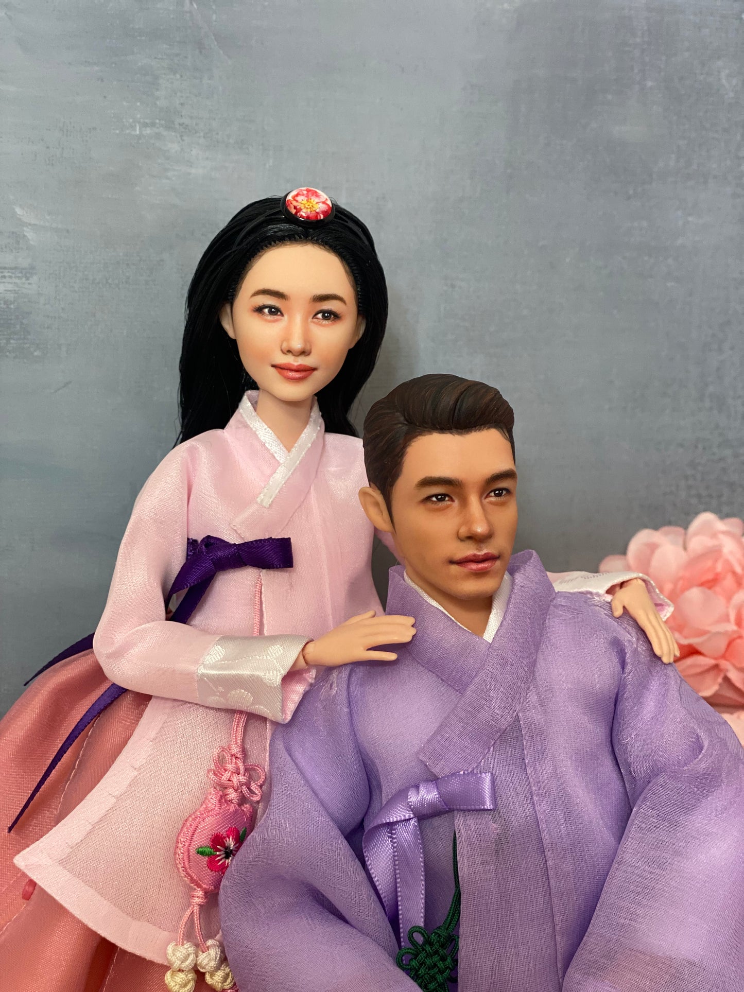 OOAK 12" female doll face repainted