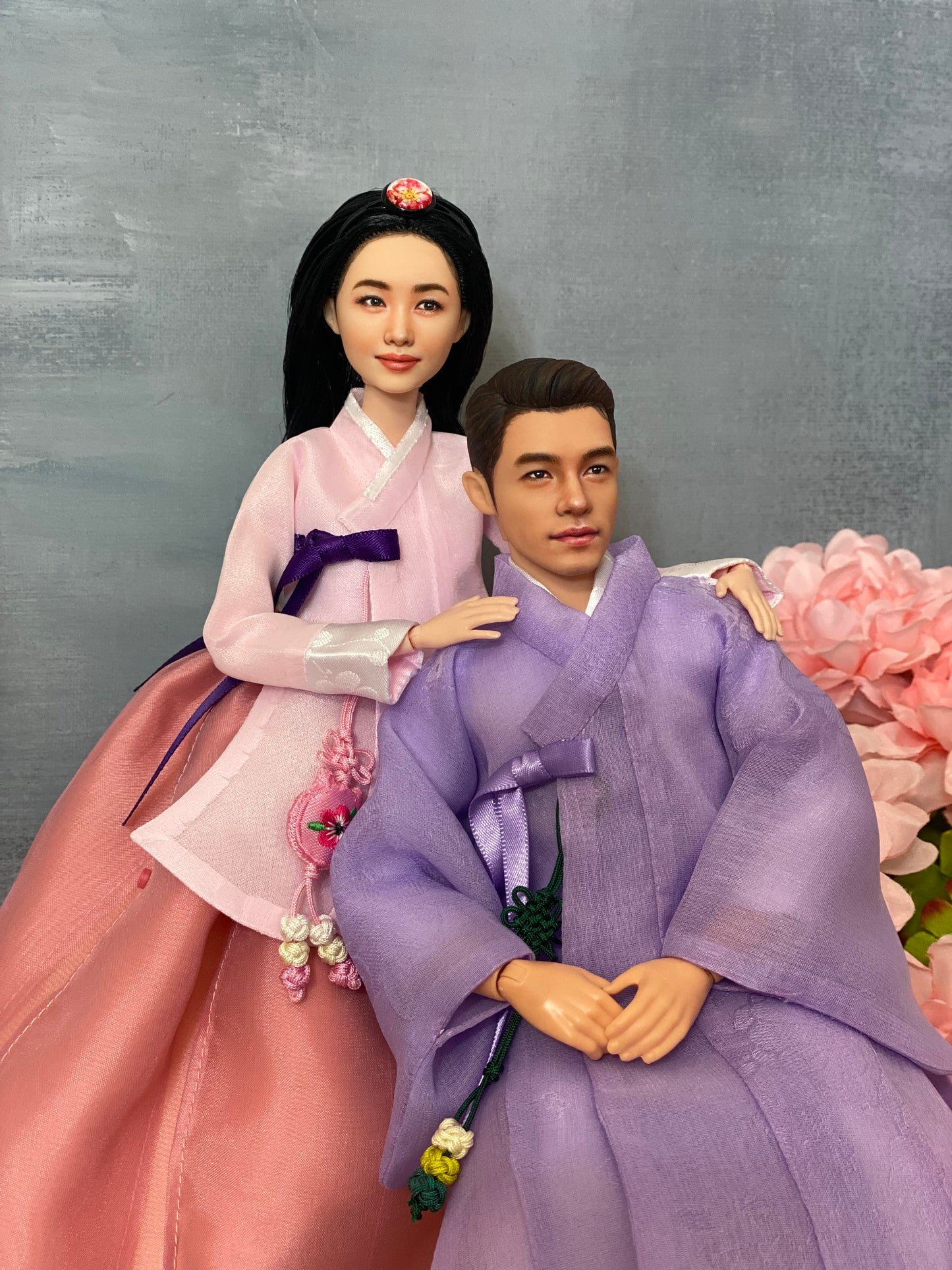 OOAK 12" male doll face repainted