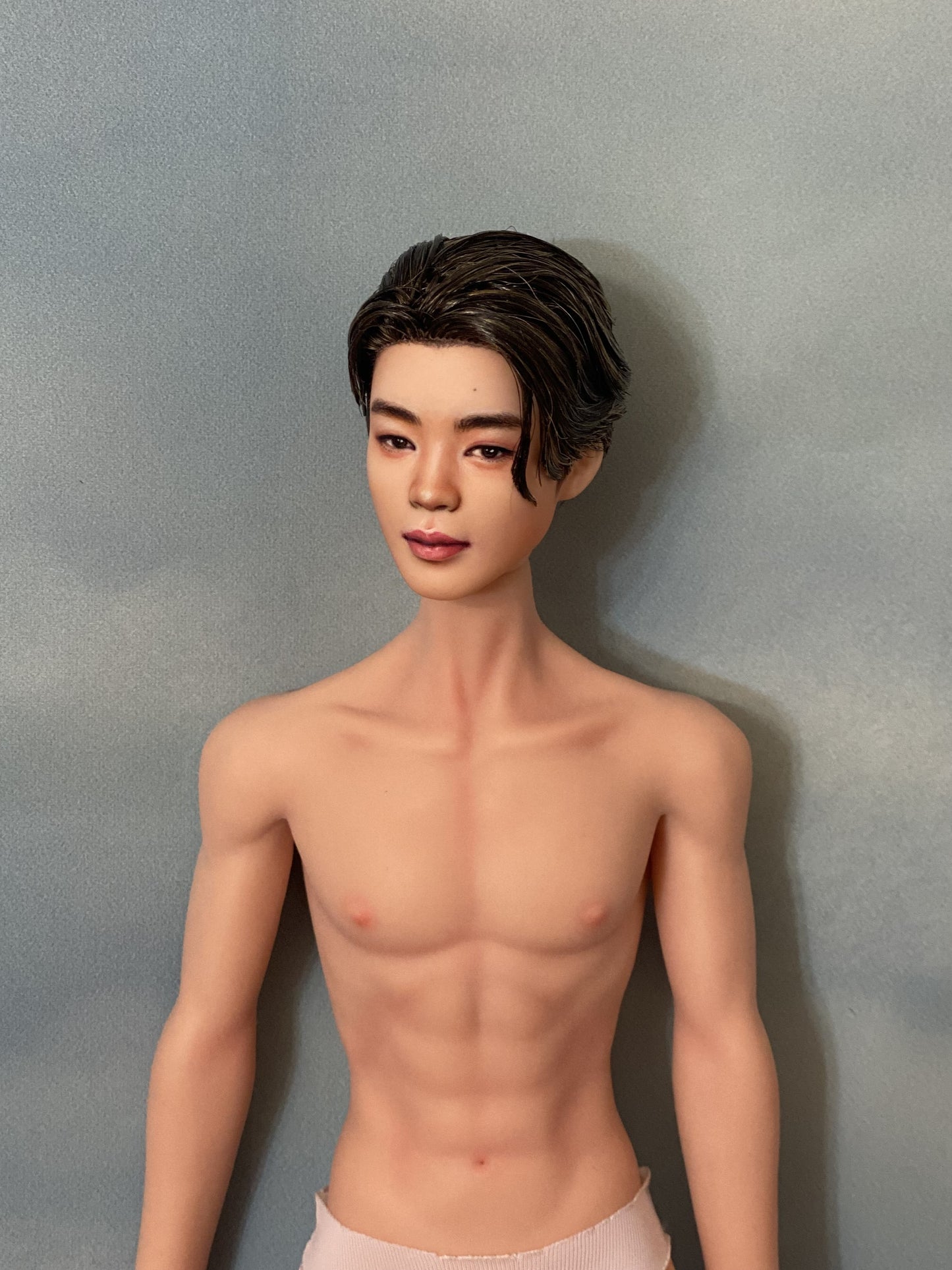 OOAK 12" male doll face repainted