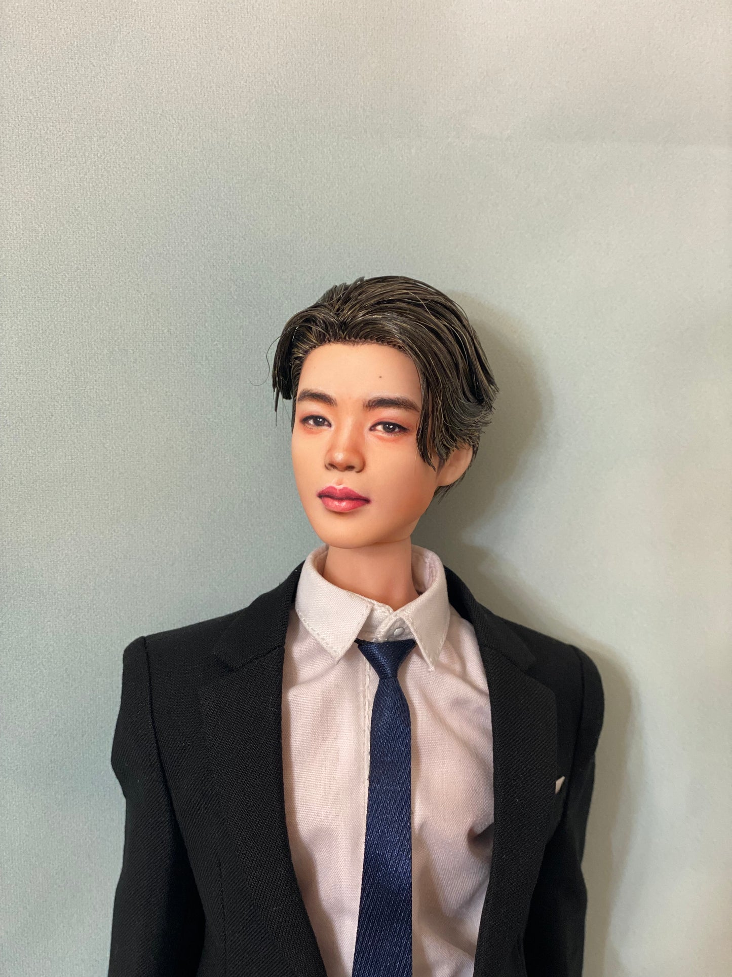 OOAK 12" male doll face repainted