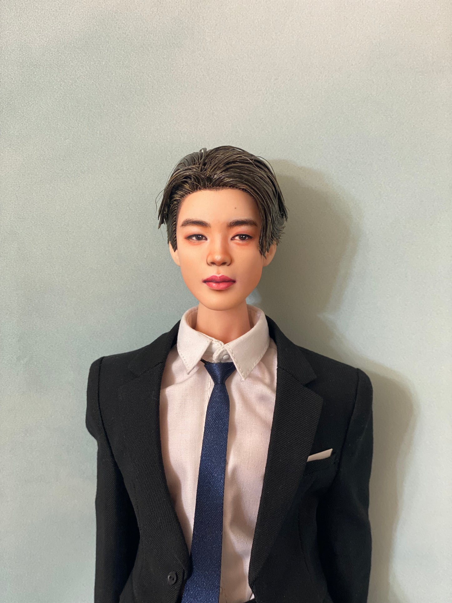 OOAK 12" male doll face repainted