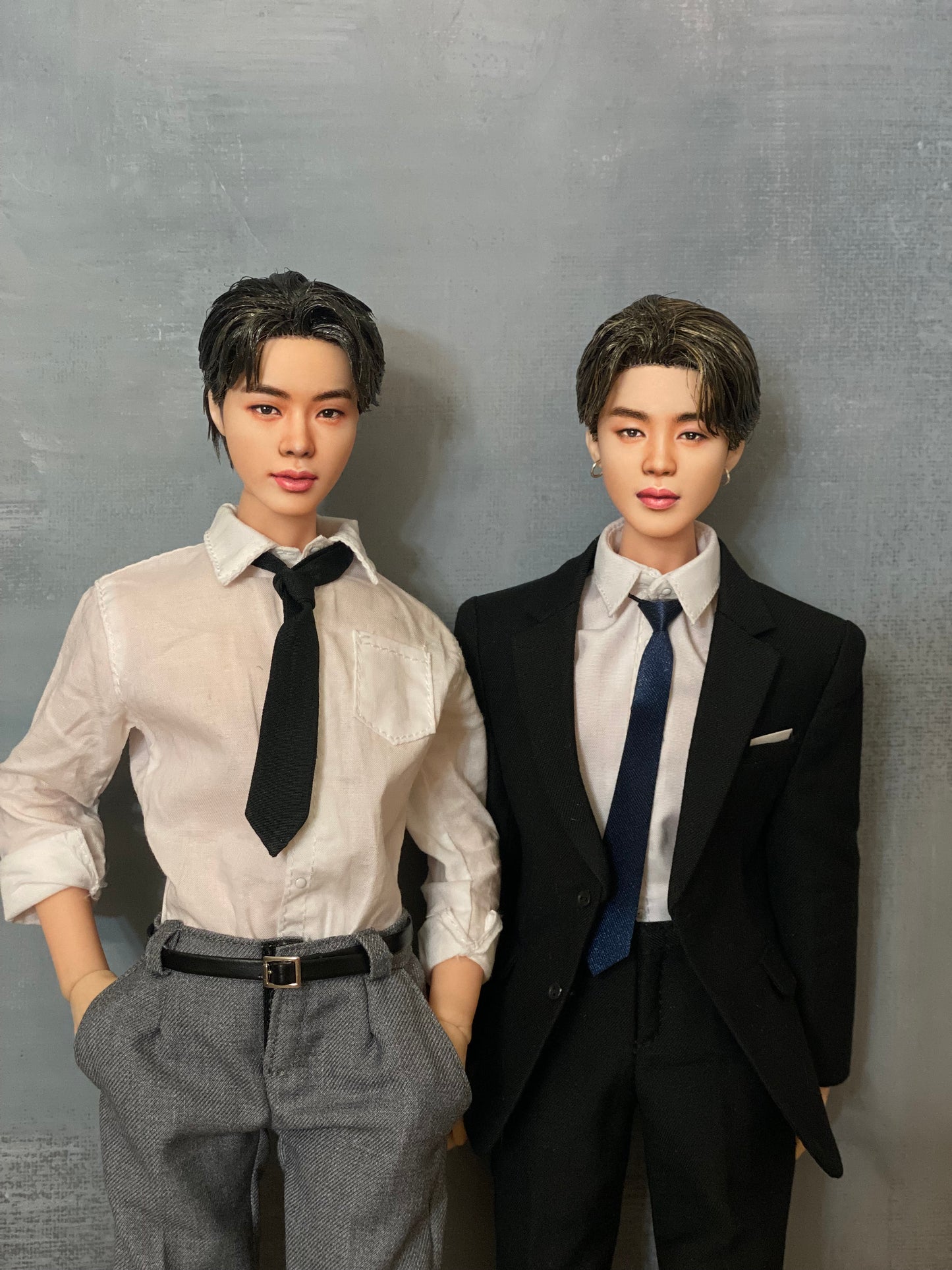 OOAK 12" male doll face repainted