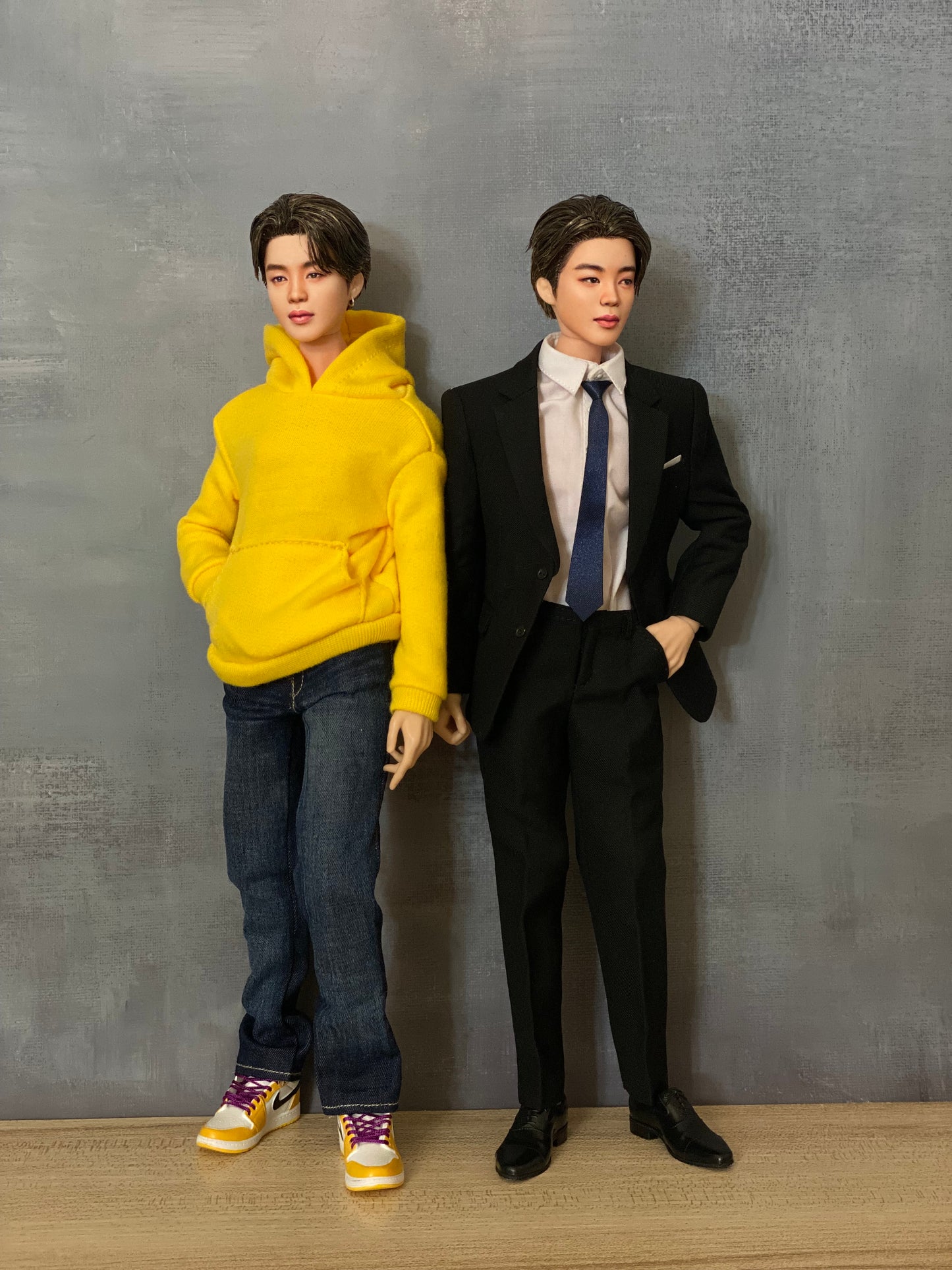 OOAK 12" male doll face repainted