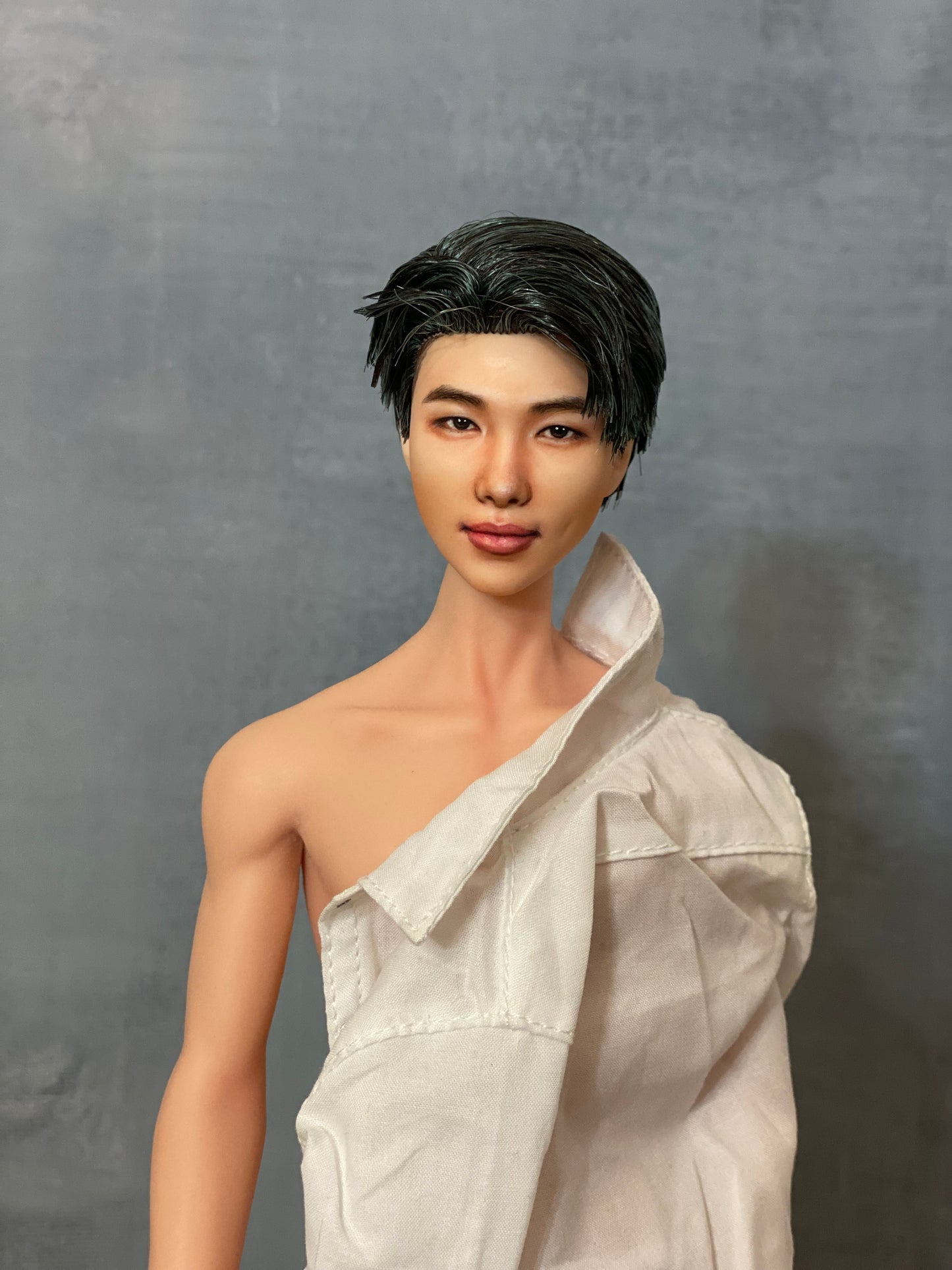OOAK 12" male doll face repainted