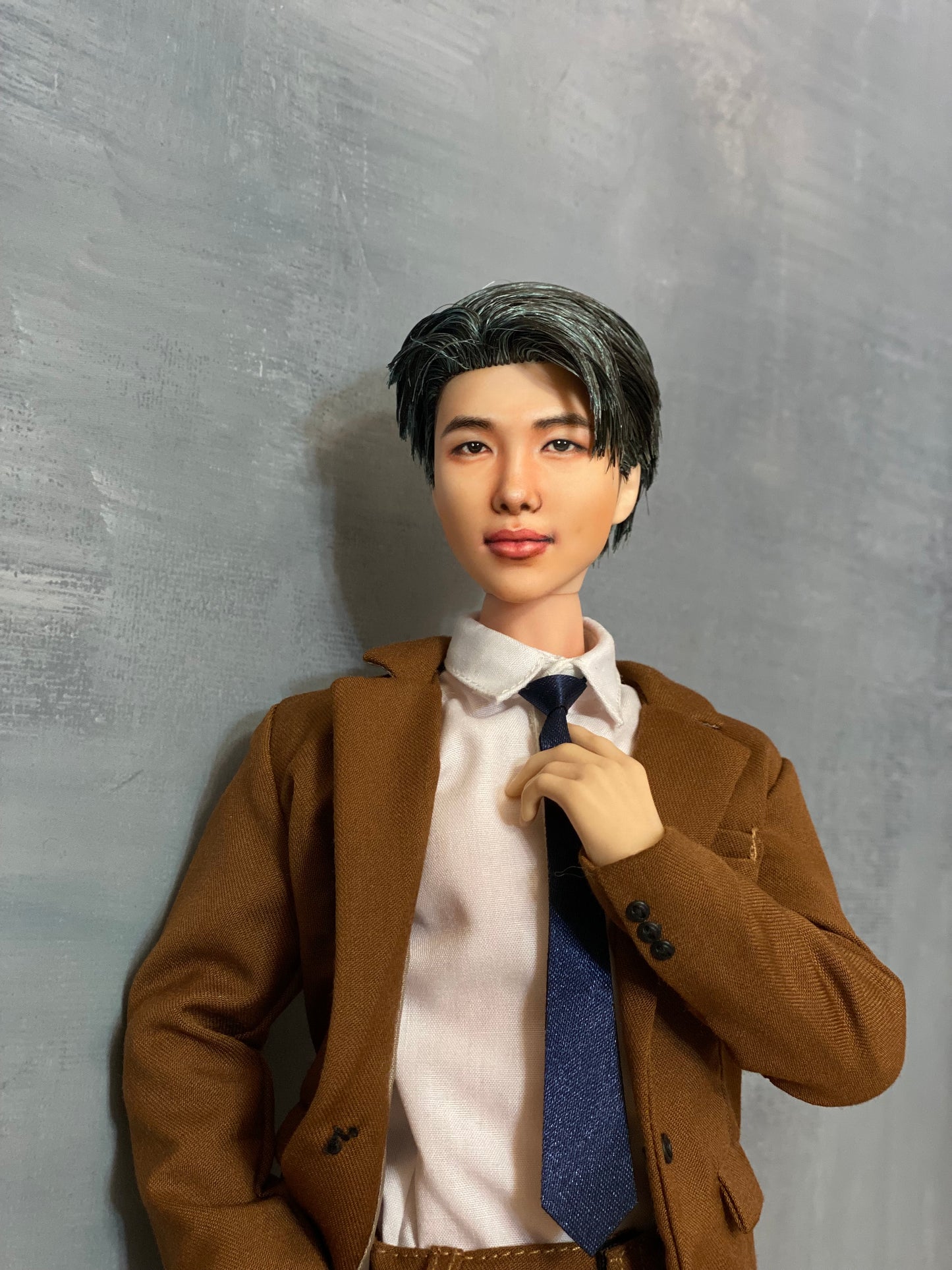 OOAK 12" male doll face repainted