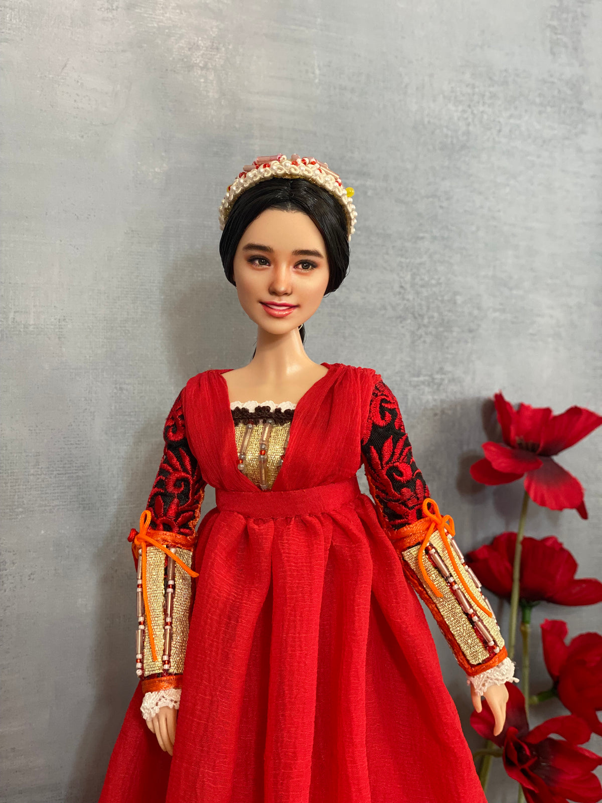 RESERVED FOR P- OOAK 12" female doll